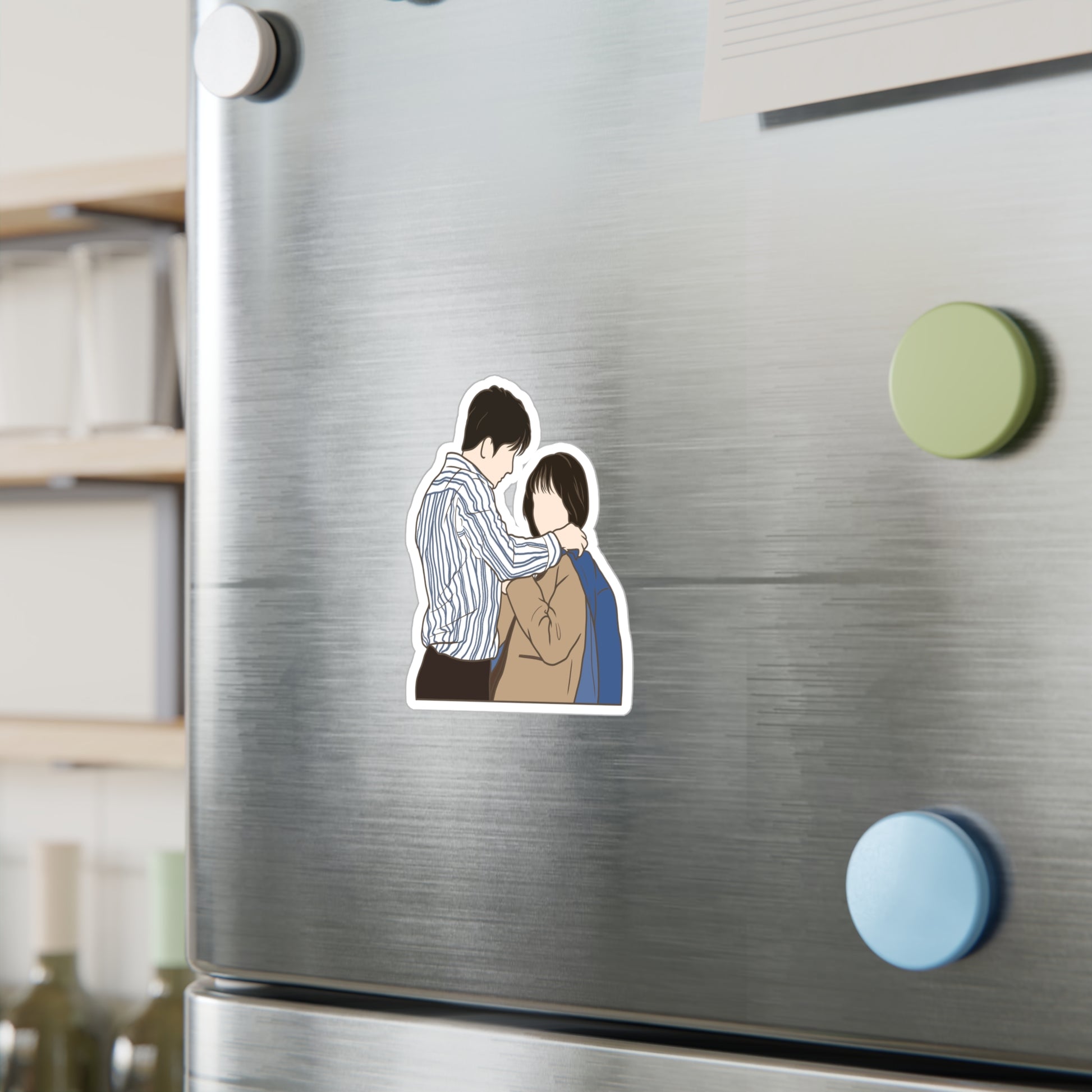 Extraordinary Attorney Woo Couple Sticker – Kiss-Cut Fanart for Romantic Kdrama Fans