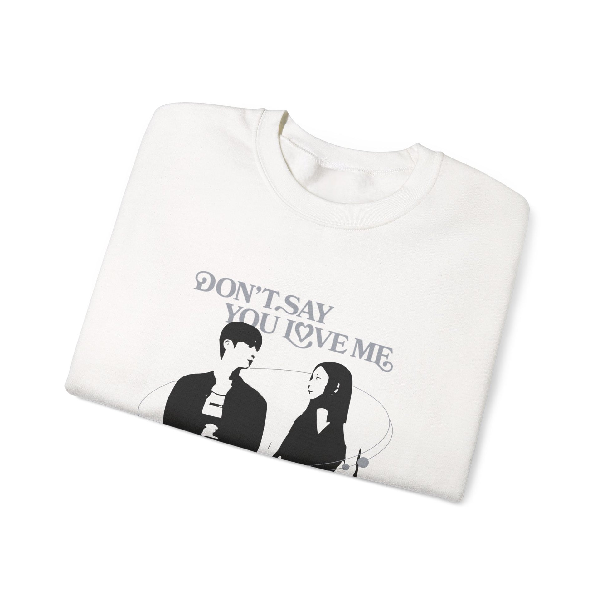 Jin-Inspired Kpop Sweatshirt – ‘Don’t Say You Love Me’ Crewneck for ARMY and Korean Pop Fans