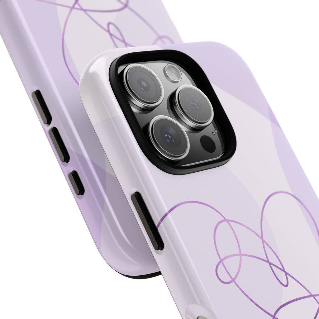 Purple Heart Kpop Phone Case – ‘Love Yourself’ Inspired Tough Case Gift for Korean Pop Fans