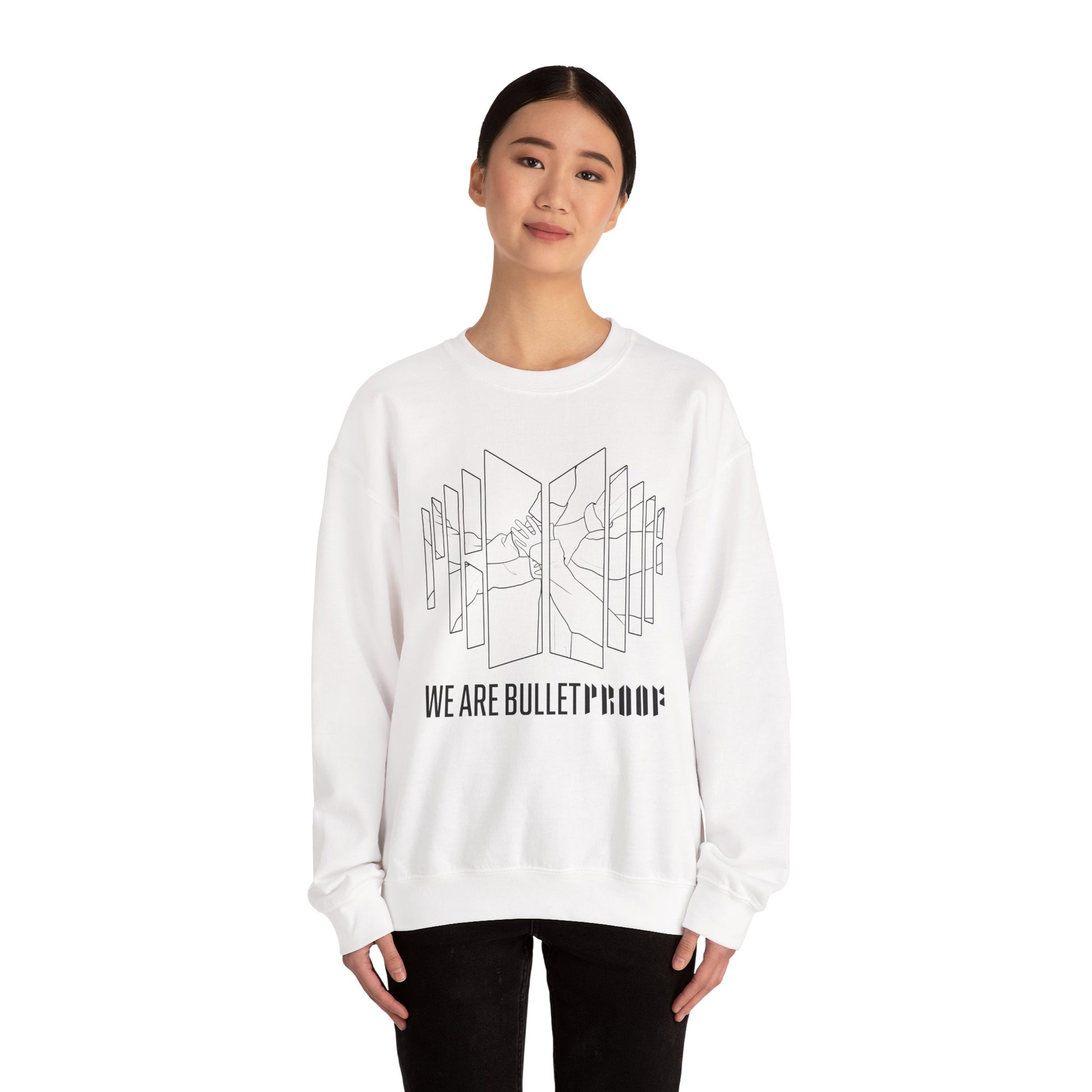 Bulletproof-Inspired Kpop Sweatshirt – Bangtan Proof Album Crewneck for ARMY and Korean Pop Fans