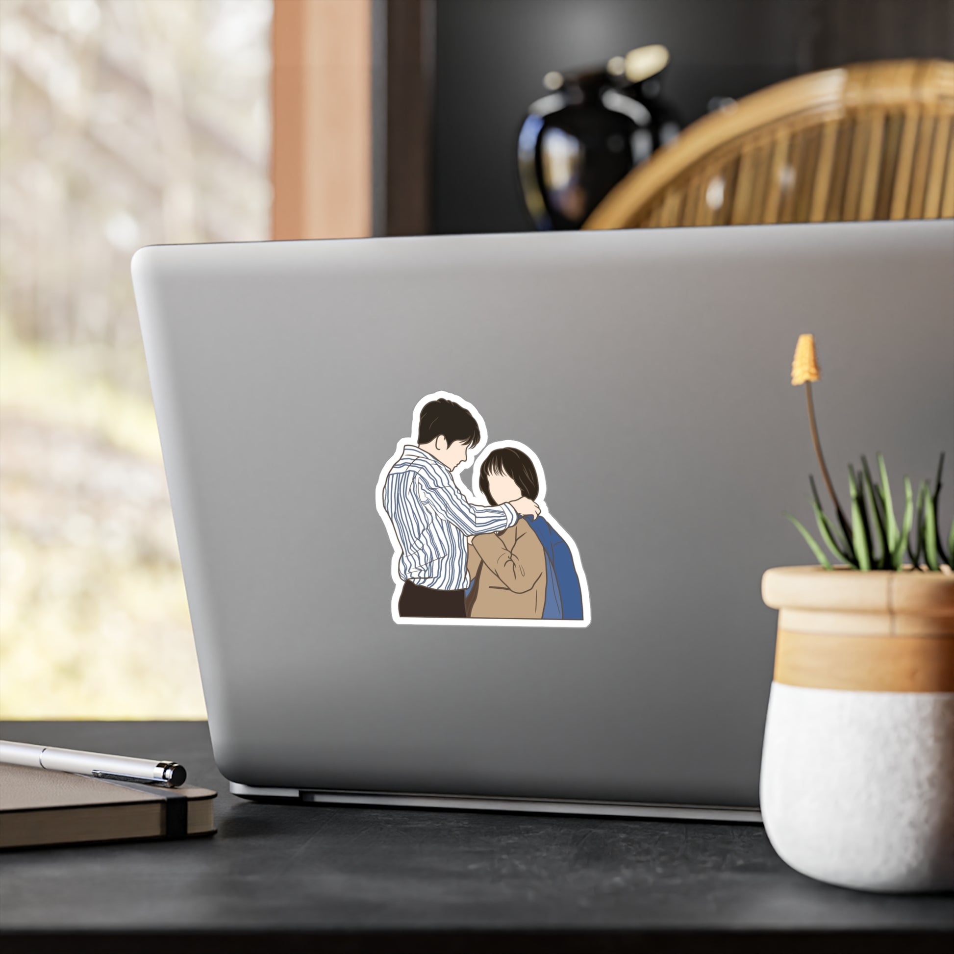 Extraordinary Attorney Woo Couple Sticker – Kiss-Cut Fanart for Romantic Kdrama Fans