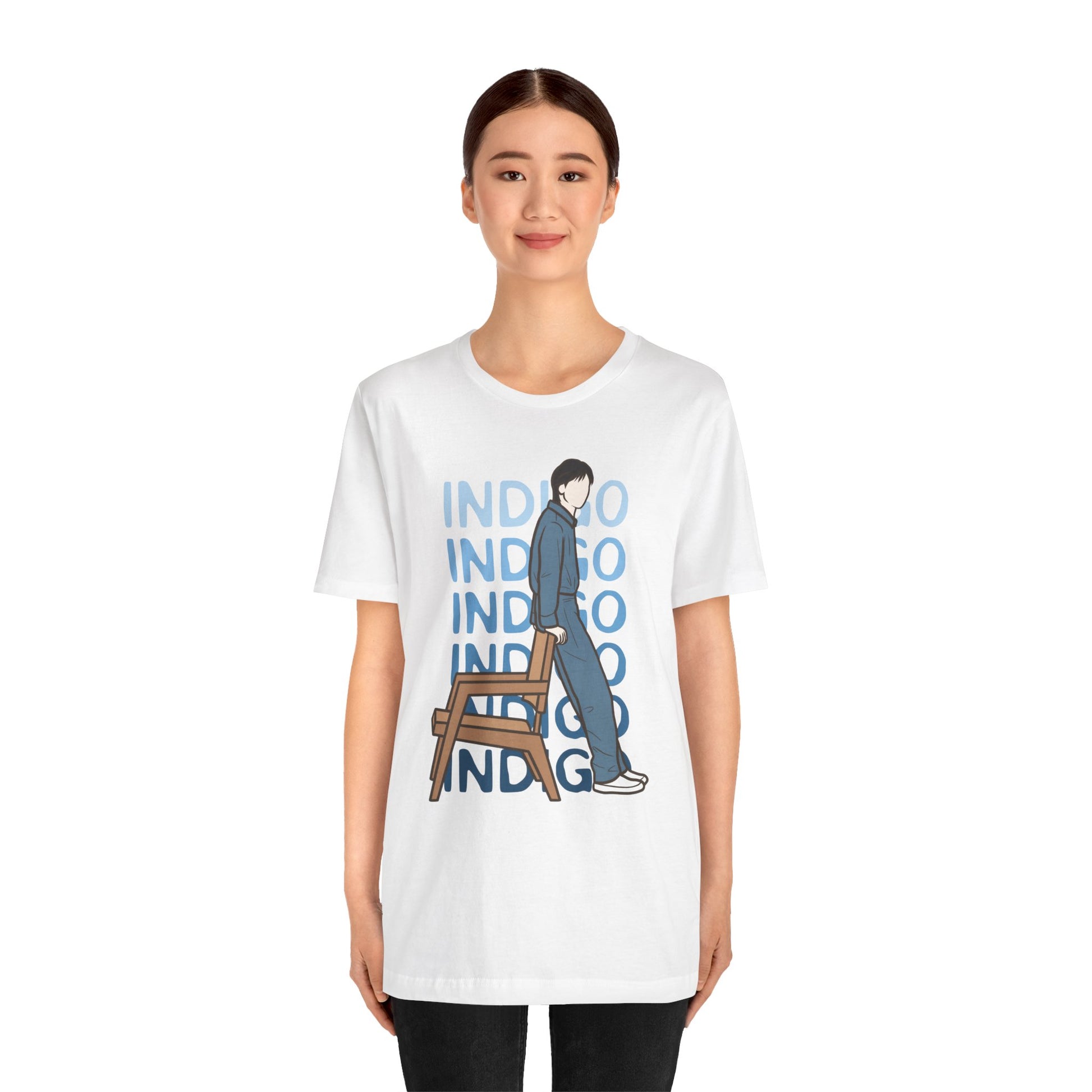 Indigo-Inspired Kpop T-Shirt – Namjoon Fan Tee for ARMY and Korean Music Lovers