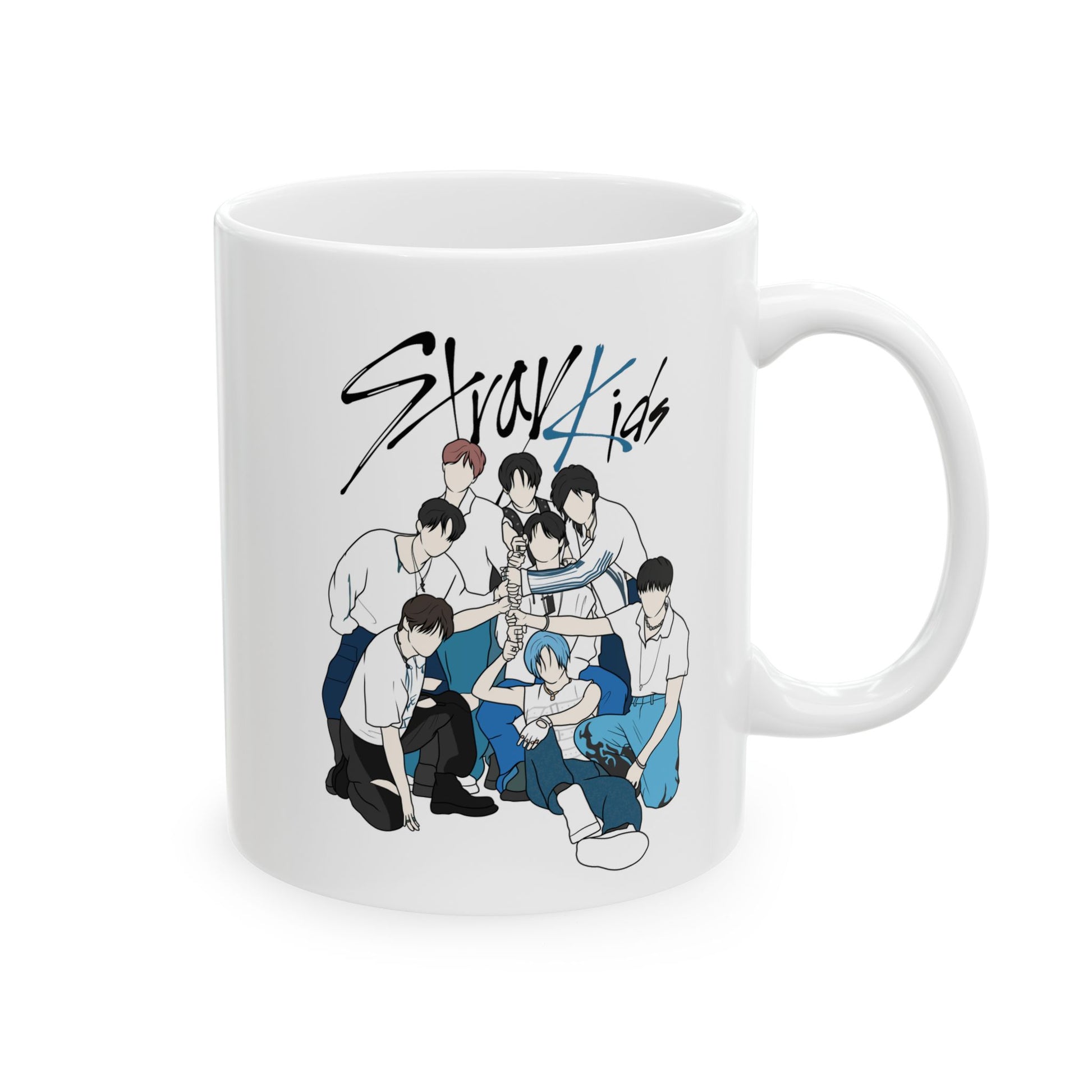 Stray Kids Accent Mug – Fanart Kpop Gift in 11oz or 15oz Sizes