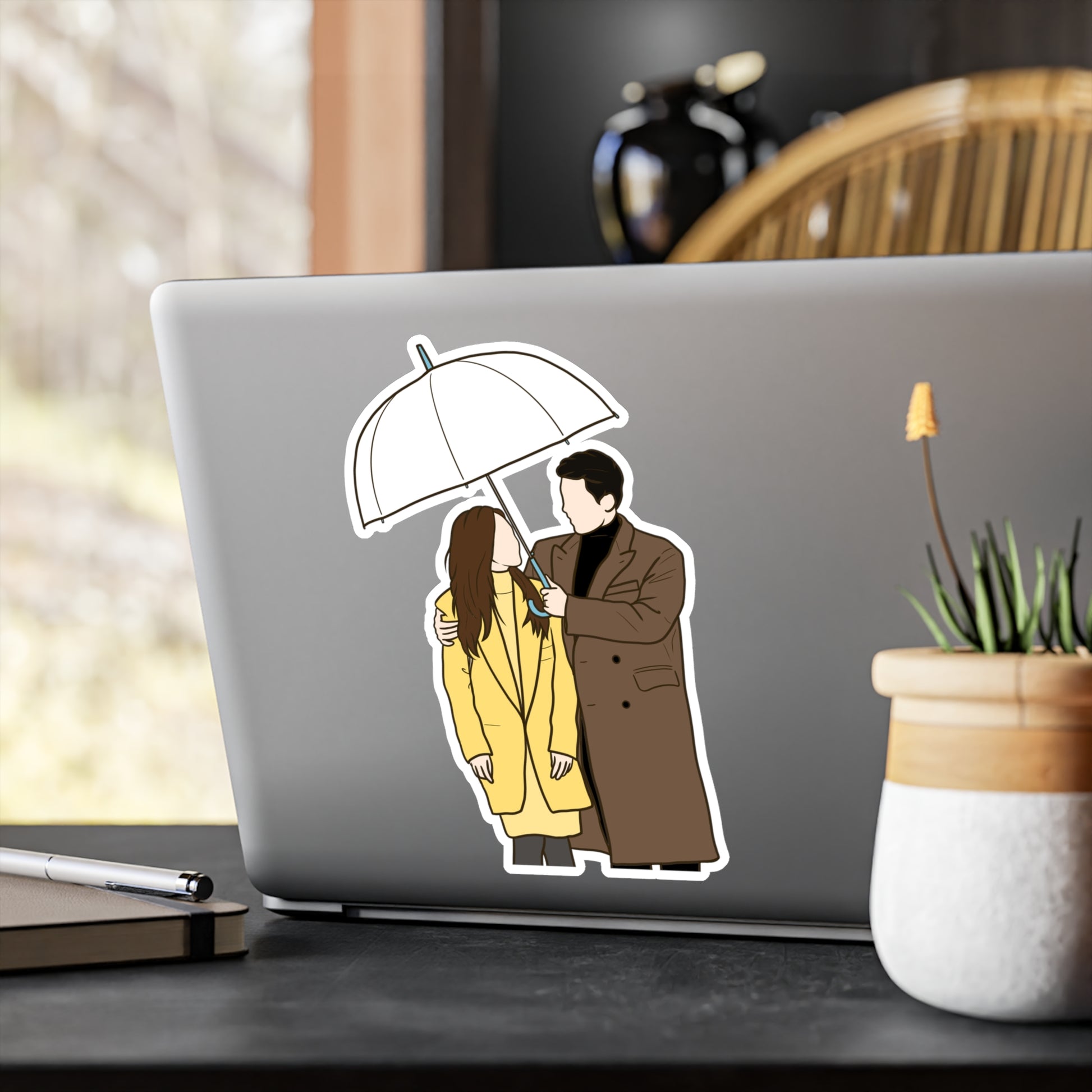 Crash Landing on You Kdrama Sticker – Kiss-Cut Fanart for Classic Romance Fans