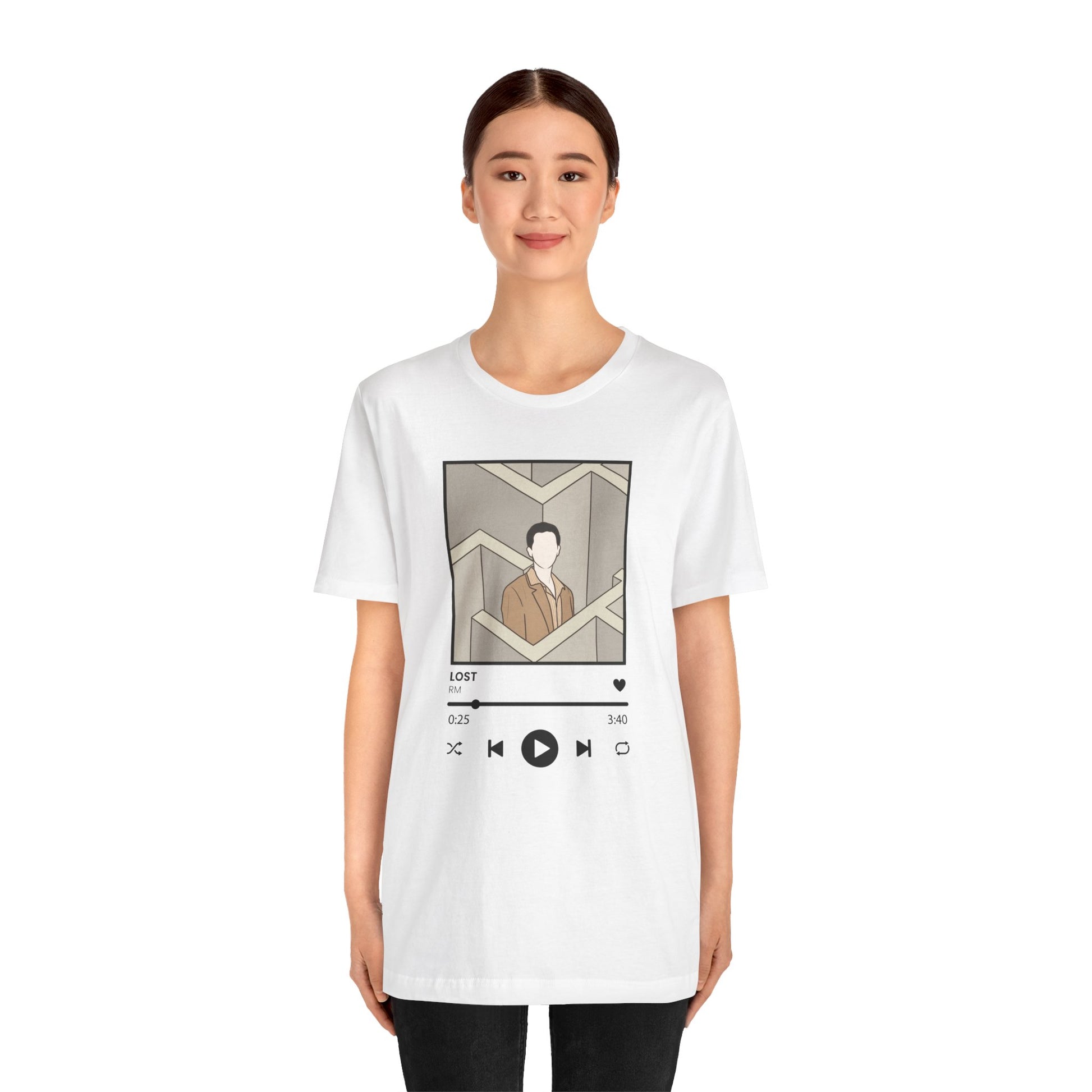 RM Lost-Inspired Kpop T-Shirt – Namjoon Fan Tee for ARMY and Korean Pop Lovers
