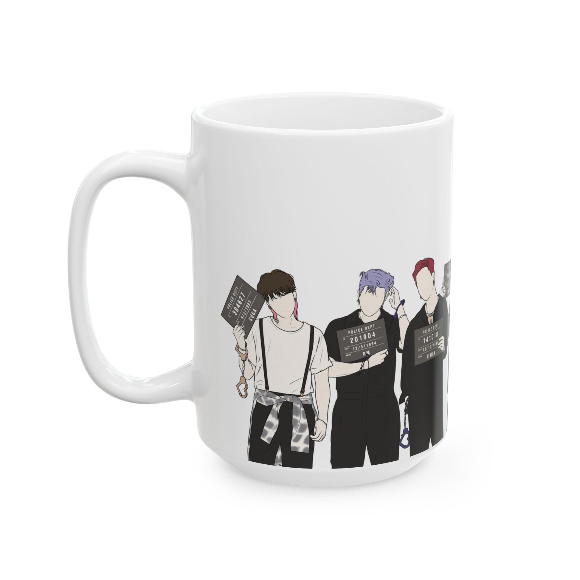 Butter Mugshot-Inspired Kpop Mug – Minimal Gift for Stylish ARMY Vibes