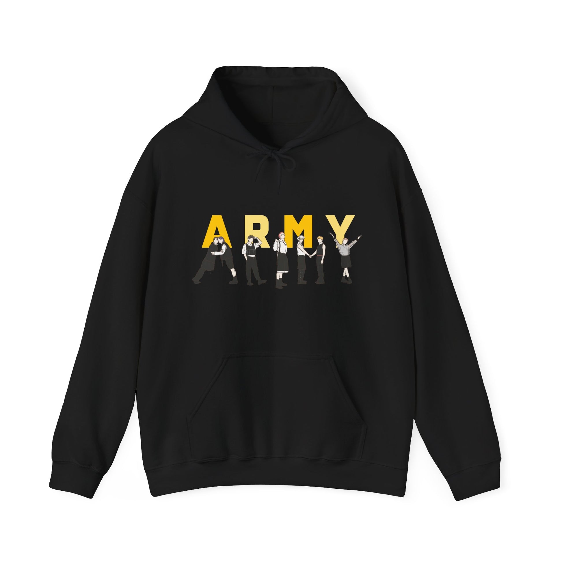 Kpop ARMY Hoodie – Unisex Hooded Sweatshirt Gift for Korean Pop Fans and Bangtan Supporters