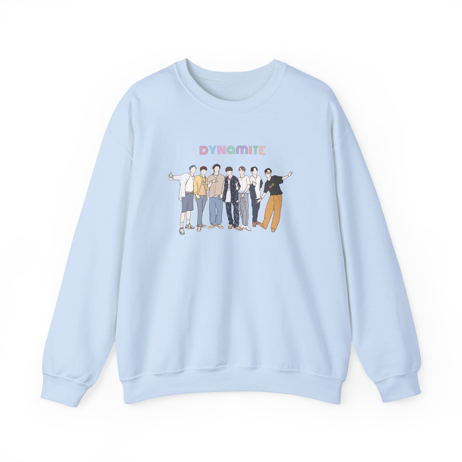 Dynamite-Inspired Kpop Sweatshirt – Retro Style Unisex Crewneck for ARMY and Korean Pop Fans