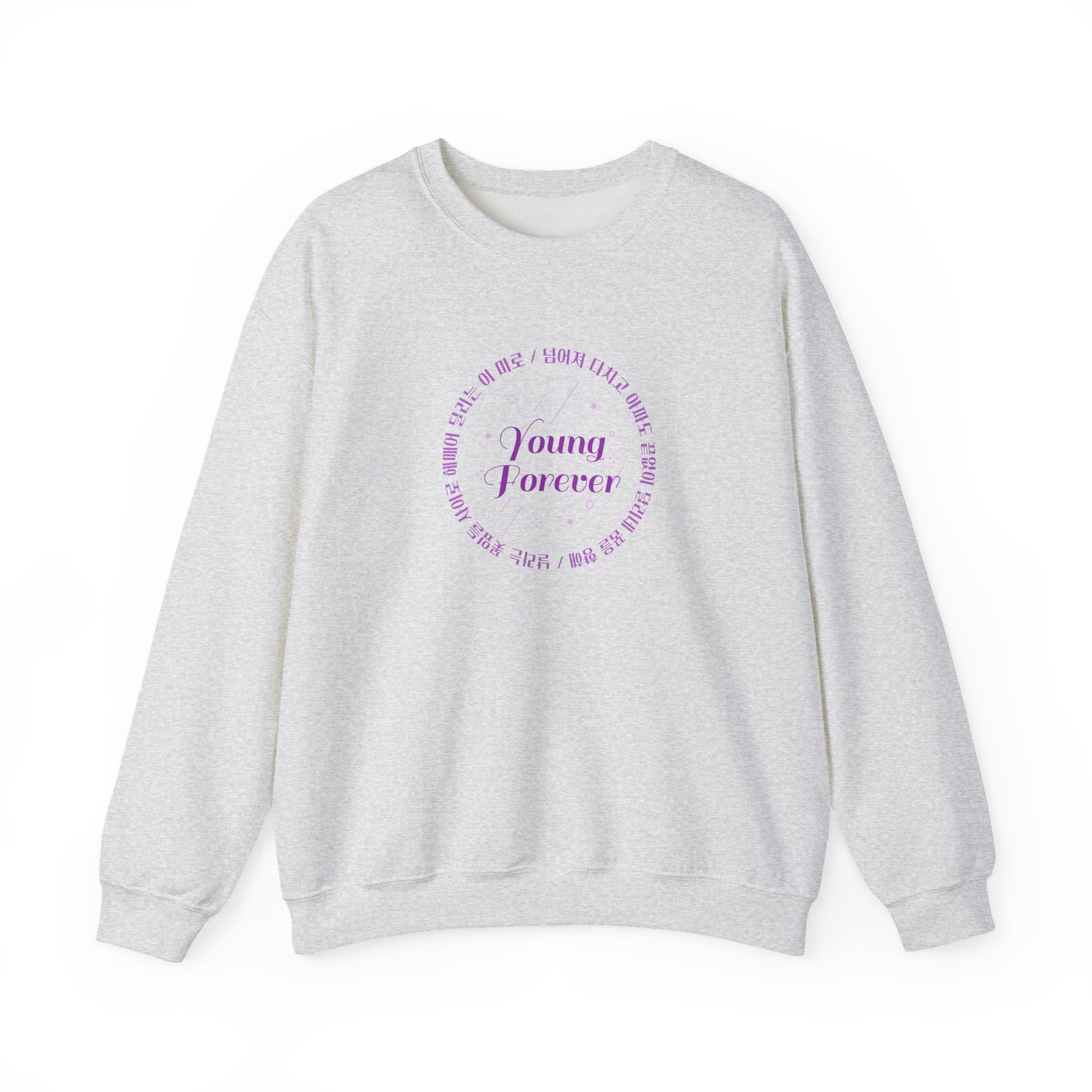Young Forever-Inspired Kpop Sweatshirt – Unisex Crewneck Gift for ARMY and Korean Pop Fans
