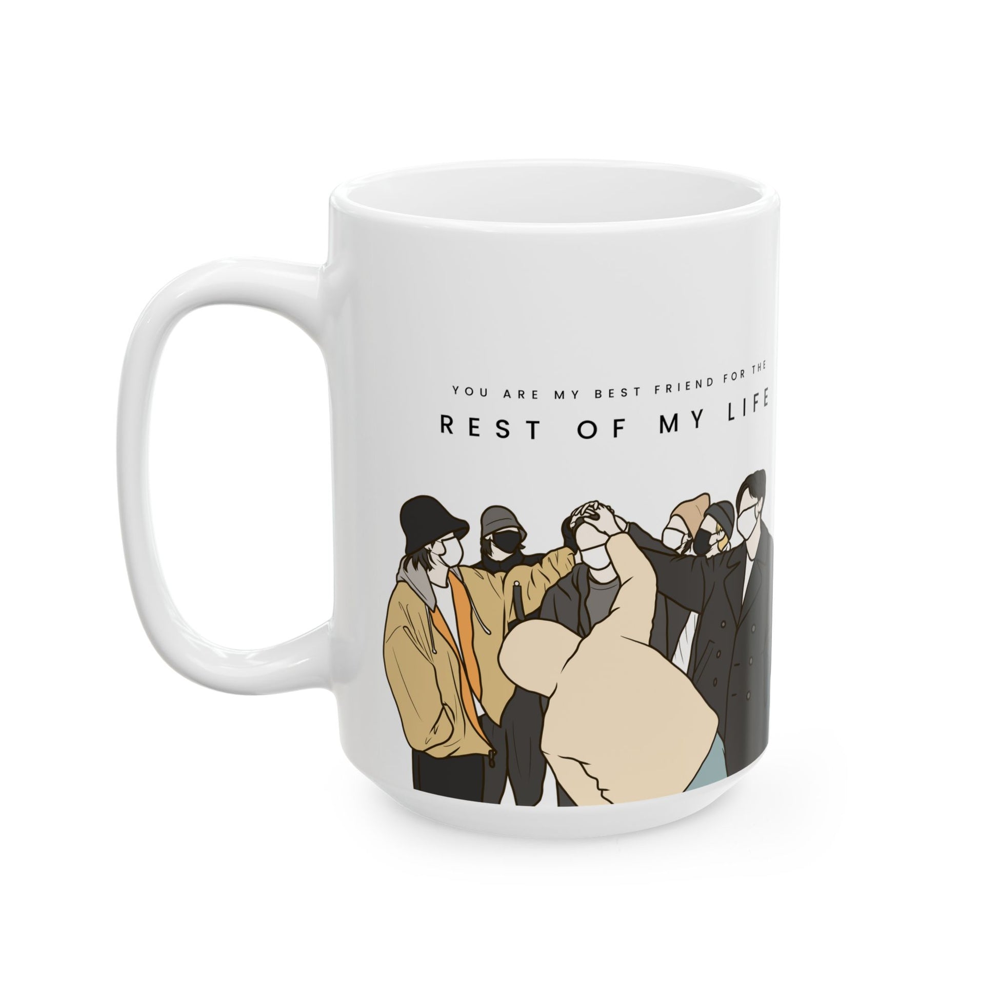 Rest of My Life Kpop Mug – Minimal Accent Gift for Fans with Soft Vibes