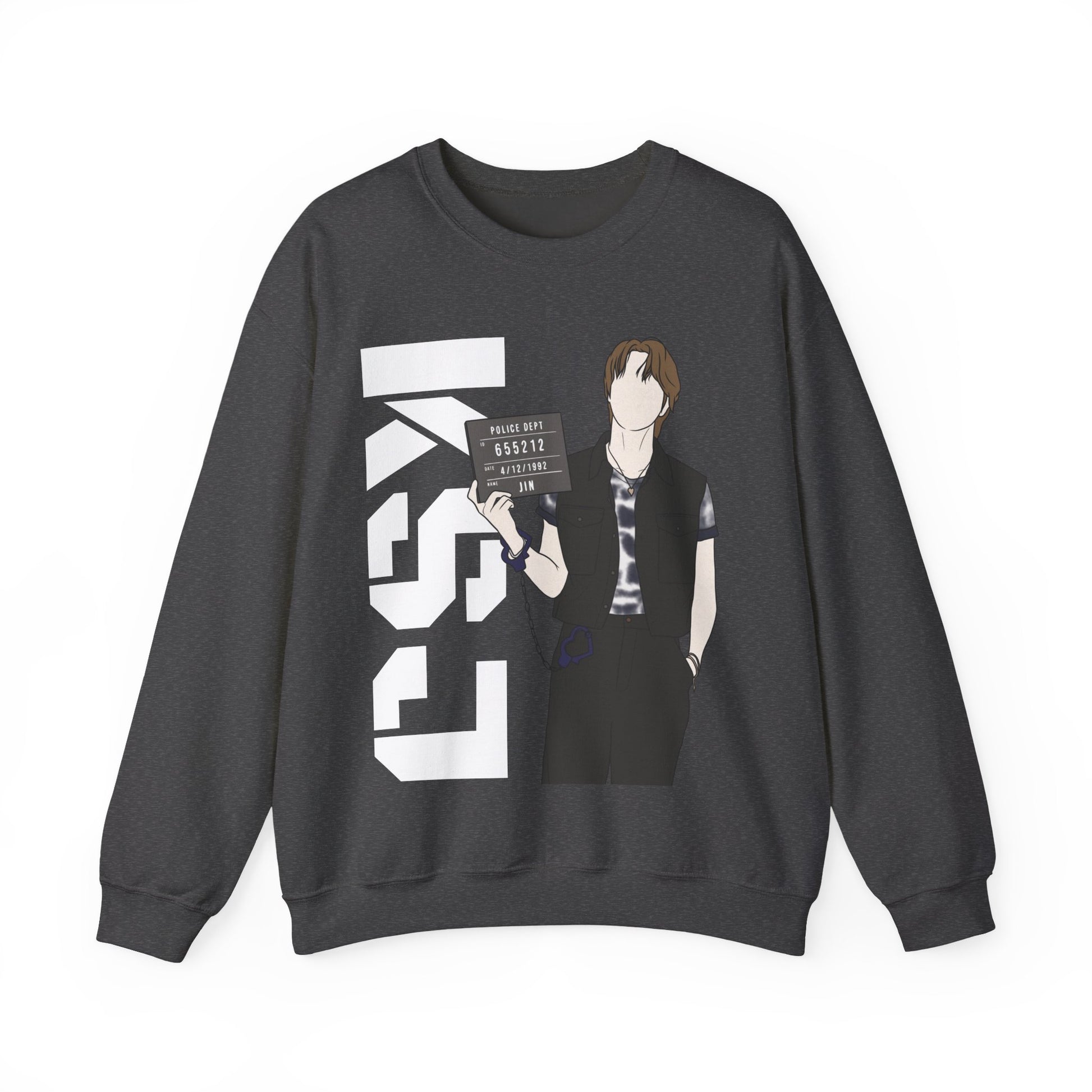 Jin-Inspired Kpop Sweatshirt – Unisex Crewneck for ARMY and Fans of Seokjin’s Gentle Charm