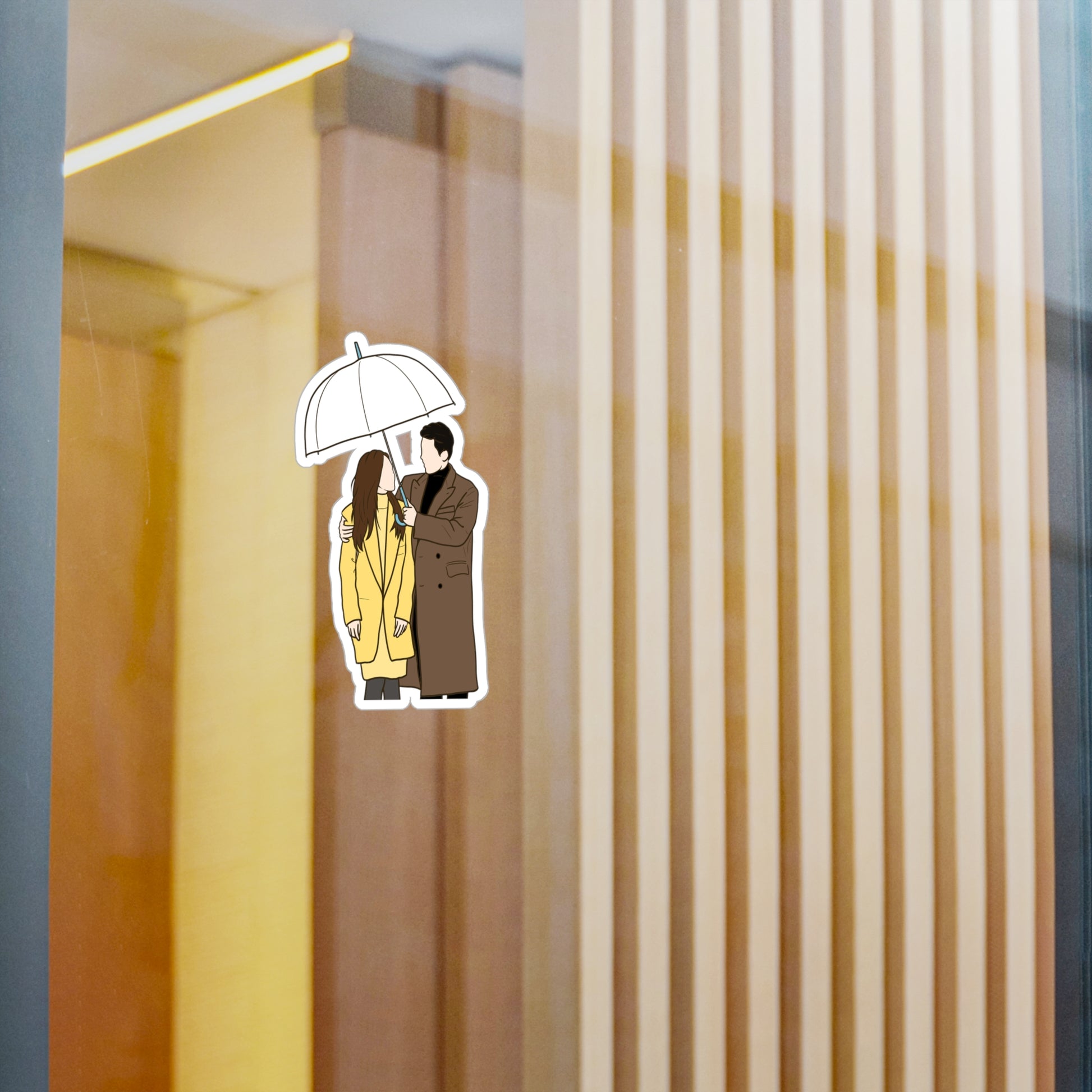 Crash Landing on You Kdrama Sticker – Kiss-Cut Fanart for Classic Romance Fans
