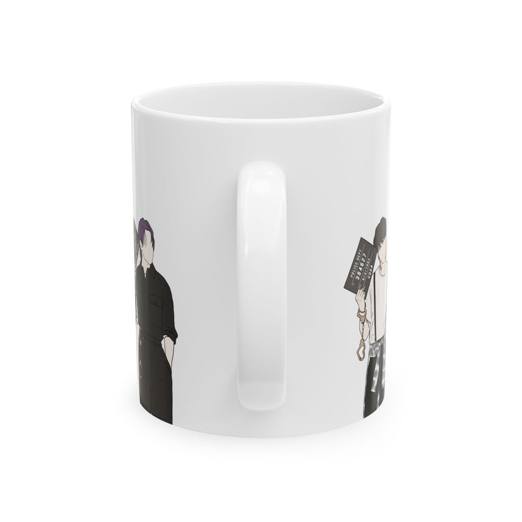 Butter Mugshot-Inspired Kpop Mug – Minimal Gift for Stylish ARMY Vibes