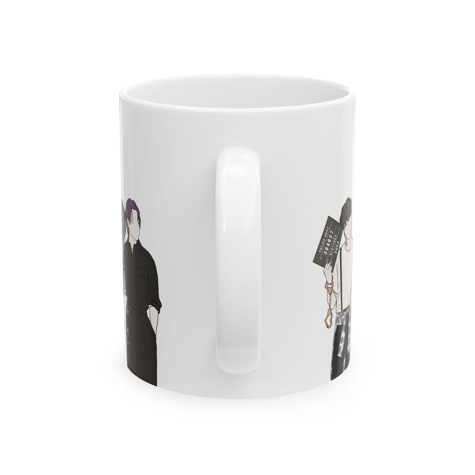 Butter Mugshot-Inspired Kpop Mug – Minimal Gift for Stylish ARMY Vibes