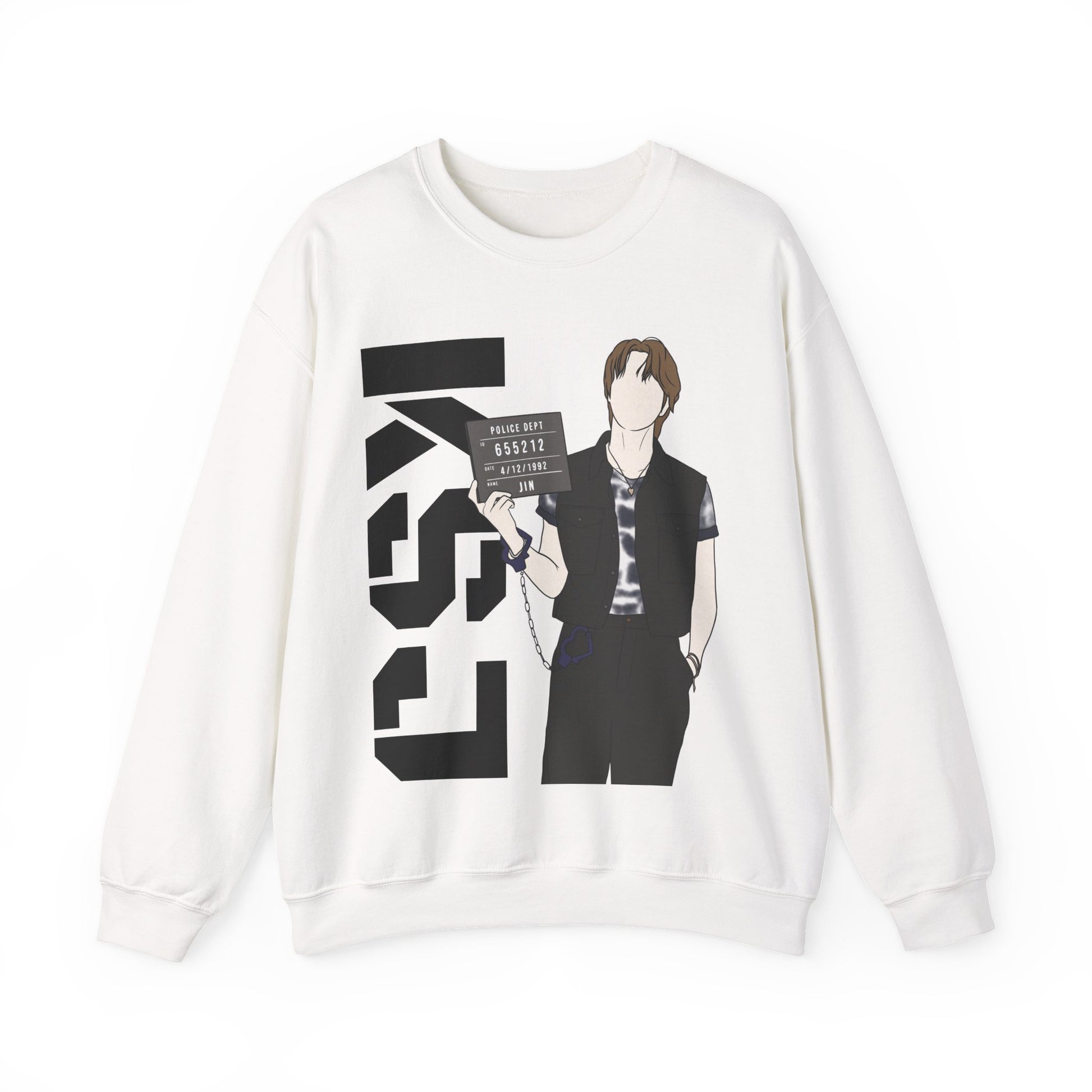Jin-Inspired Kpop Sweatshirt – Unisex Crewneck for ARMY and Fans of Seokjin’s Gentle Charm
