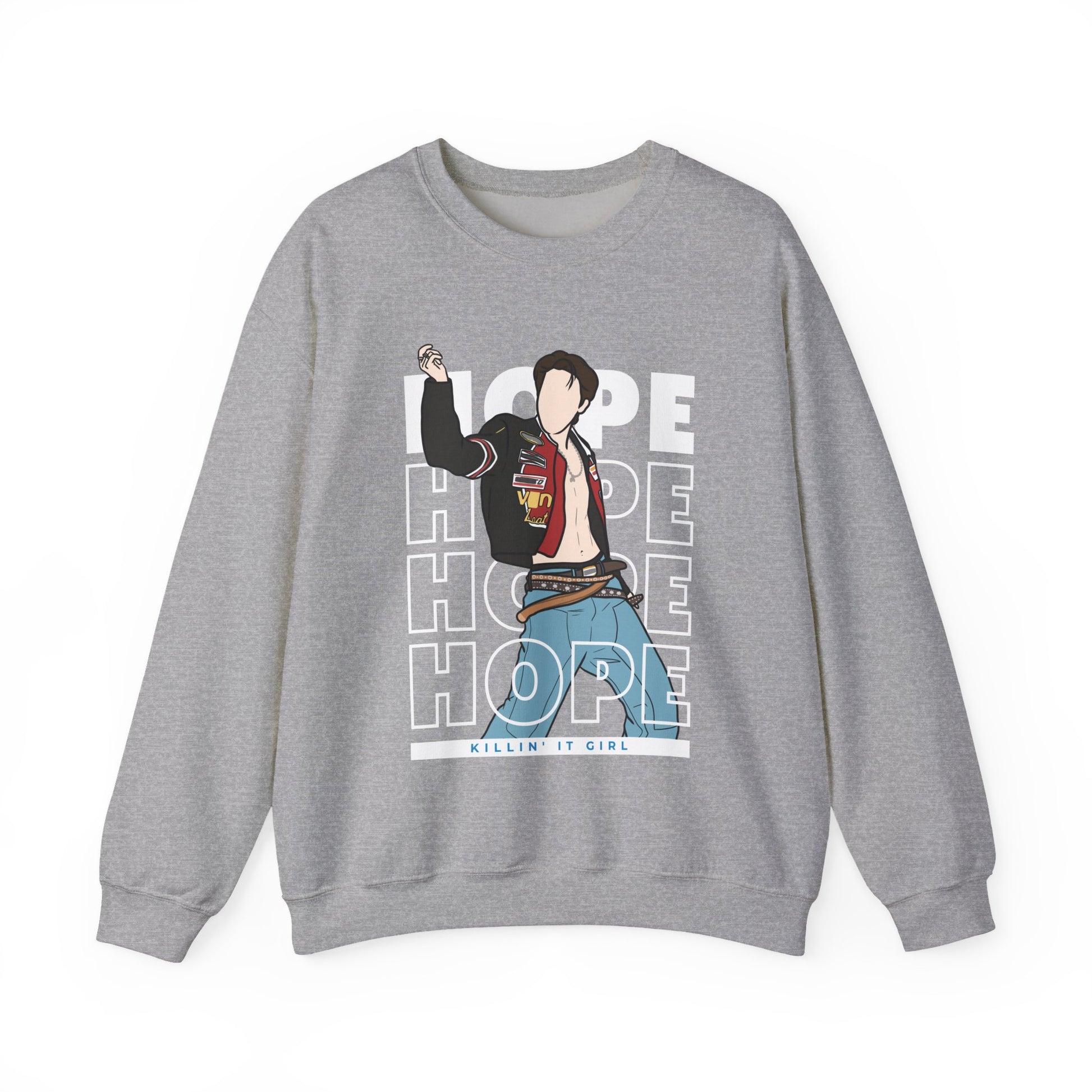 Killin' It Girl Kpop Sweatshirt – Unisex Crewneck for ARMY with J-Hope Energy