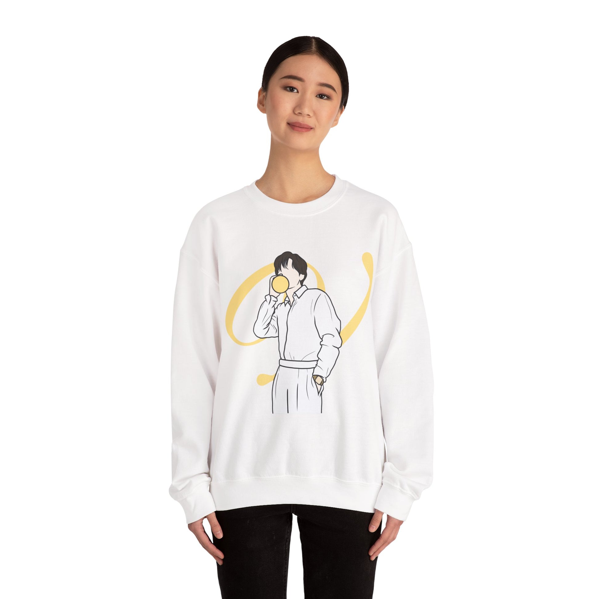 Taehyung-Inspired Kpop Sweatshirt – Fanart Unisex Crewneck for ARMY and Bangtan Style Fans