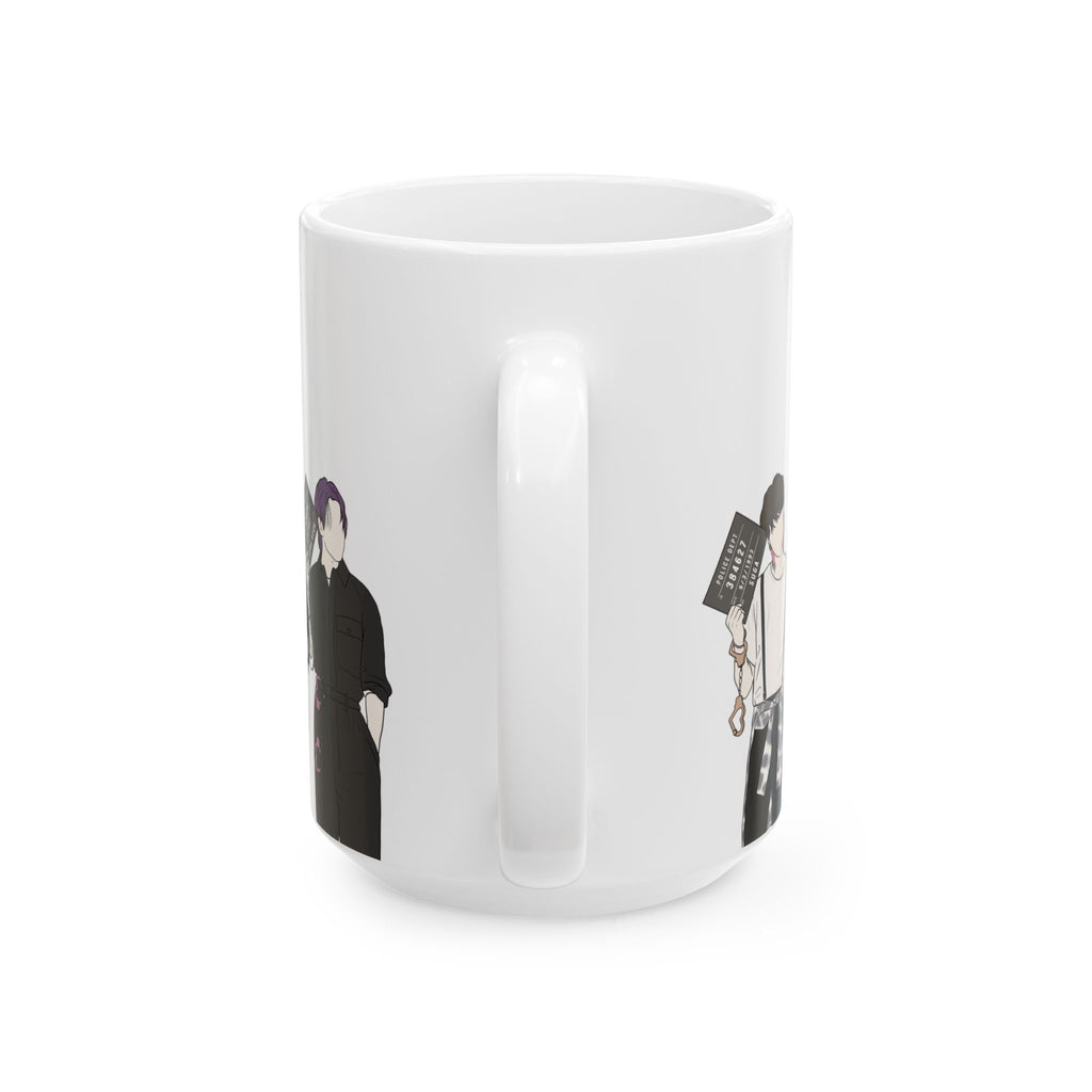 Butter Mugshot-Inspired Kpop Mug – Minimal Gift for Stylish ARMY Vibes