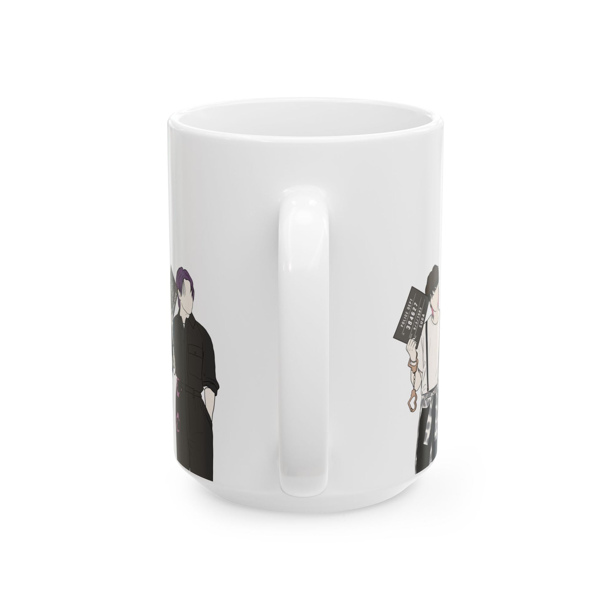 Butter Mugshot-Inspired Kpop Mug – Minimal Gift for Stylish ARMY Vibes