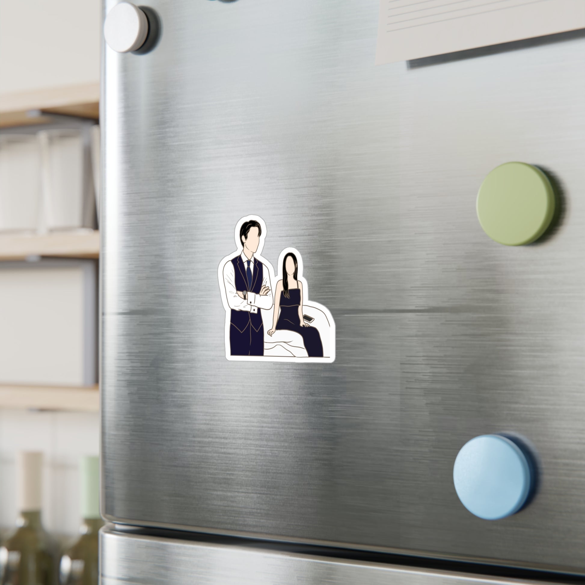When the Phone Rings Kdrama Sticker – Kiss-Cut Fanart for Mystery Romance Fans