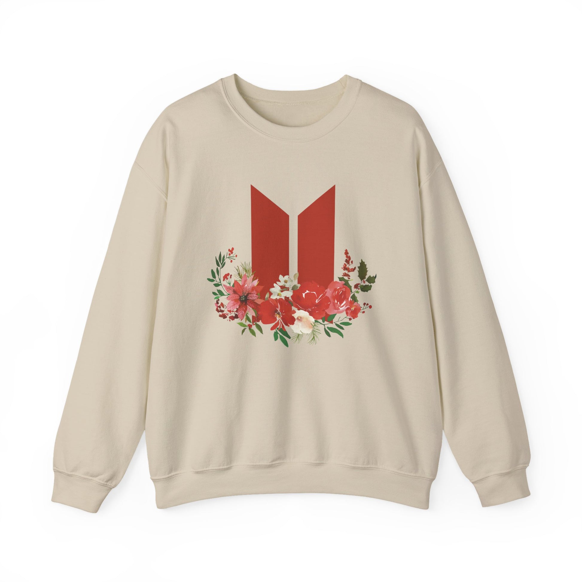 Kpop Christmas Sweatshirt – Festive Holiday Pullover for ARMY and Korean Pop Fans