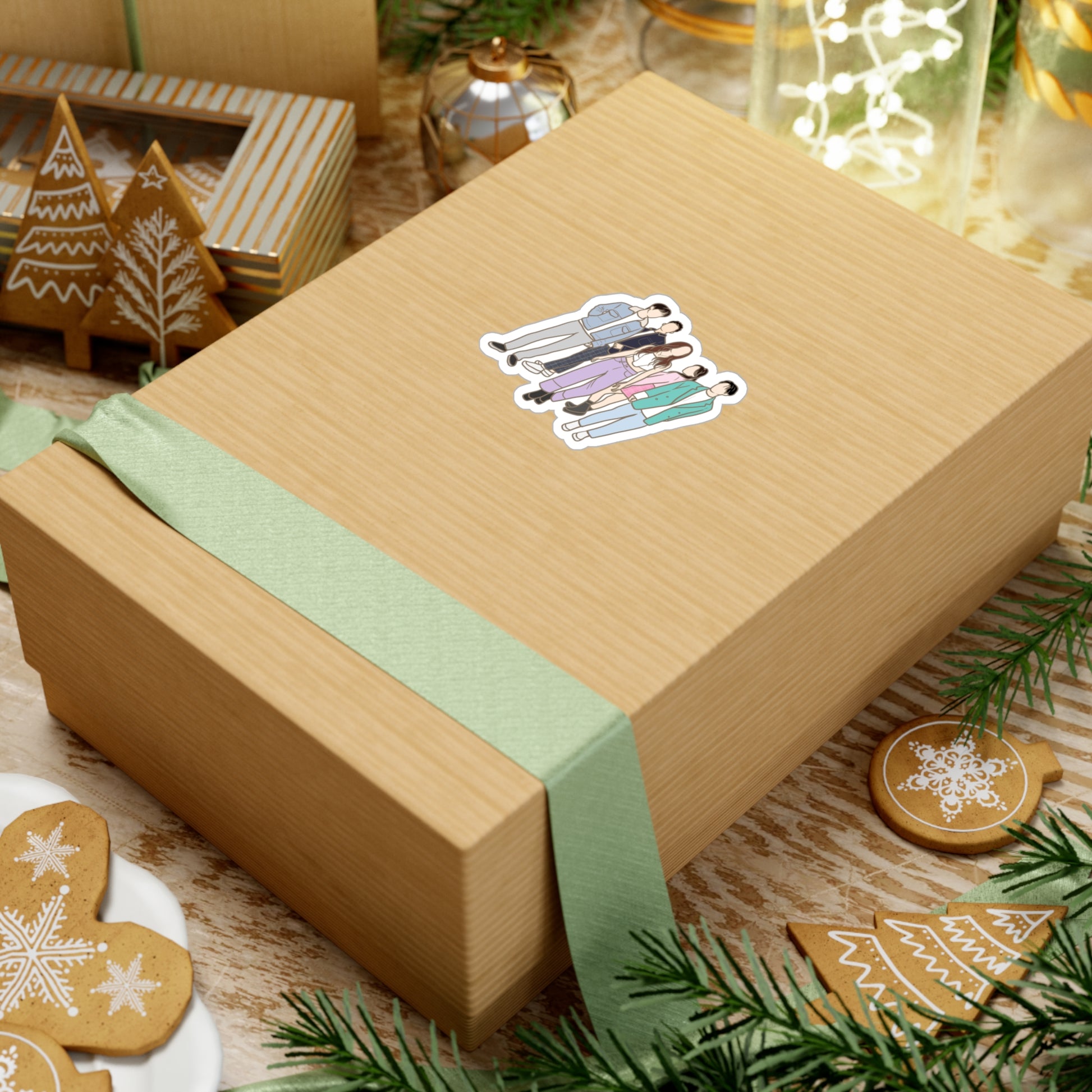 XO, Kitty Kdrama Sticker – Kiss-Cut Fanart for Teen Romance and K-Culture Fans