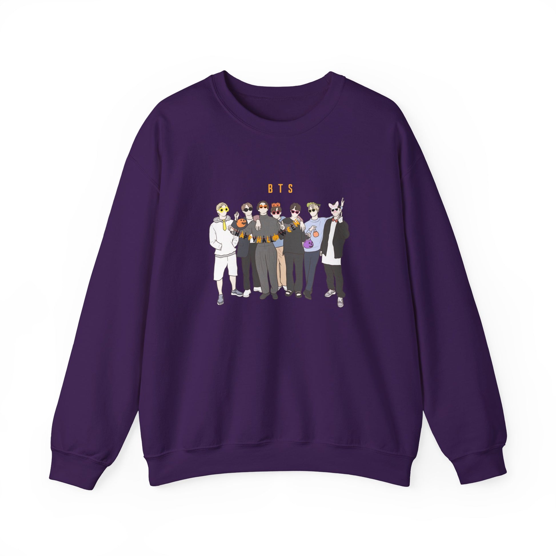 Kpop Halloween Sweatshirt – Spooky Season Crewneck for ARMY and Bangtan-Inspired Fans