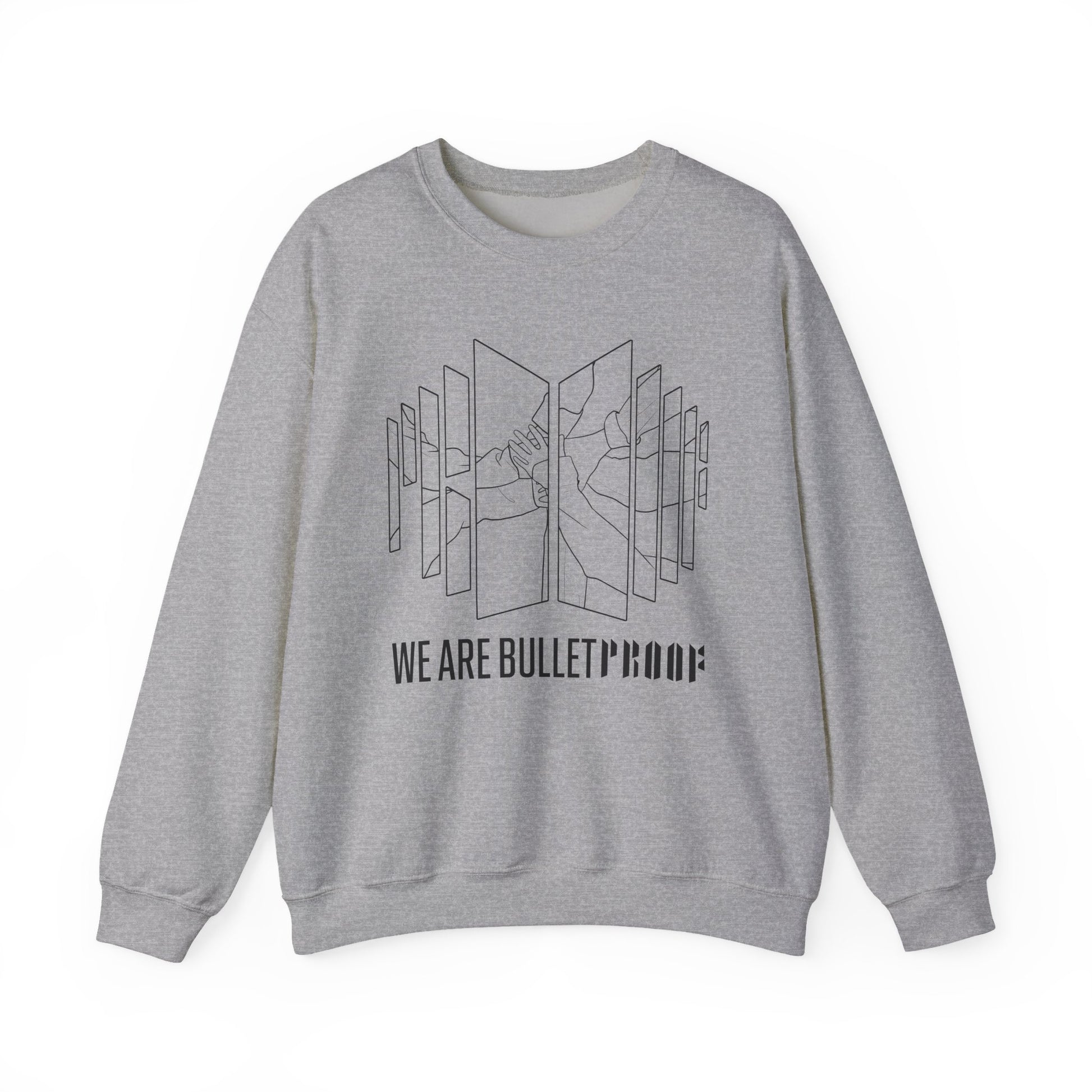 Bulletproof-Inspired Kpop Sweatshirt – Bangtan Proof Album Crewneck for ARMY and Korean Pop Fans