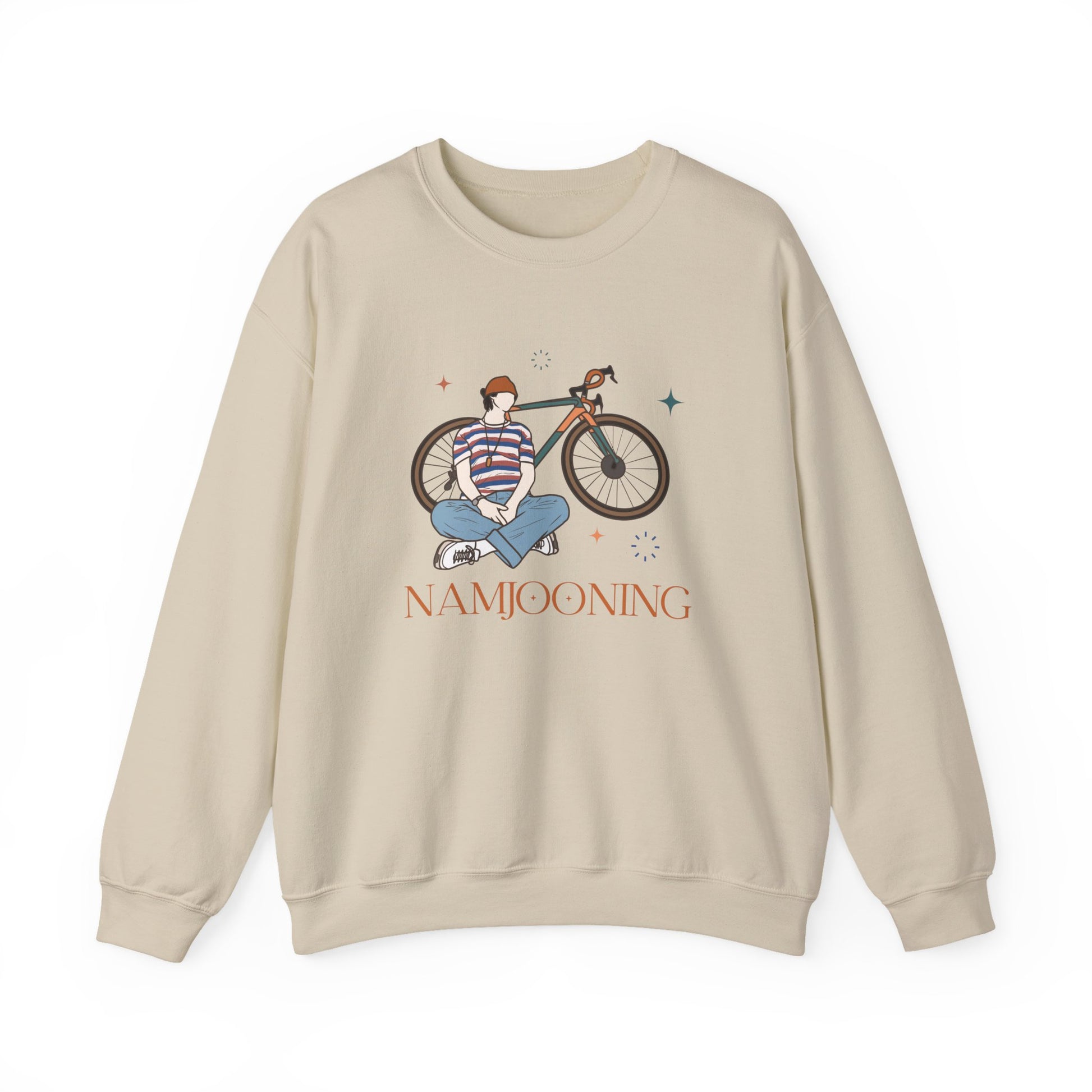 RM-Inspired Kpop Sweatshirt – Namjooning Unisex Crewneck for ARMY and Nature-Loving Fans