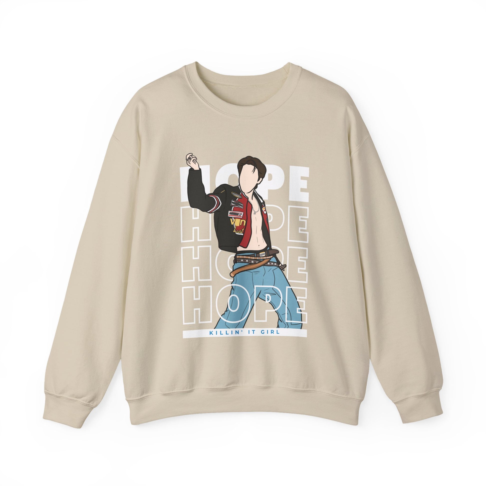 Killin' It Girl Kpop Sweatshirt – Unisex Crewneck for ARMY with J-Hope Energy