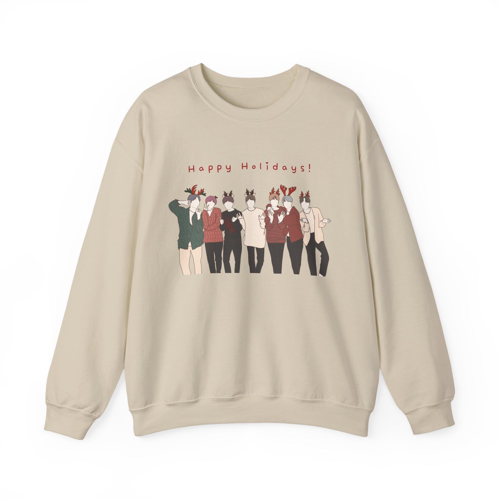 Kpop Christmas Sweatshirt – Festive Holiday Pullover for Korean Pop Fans and Seasonal Gift Lovers