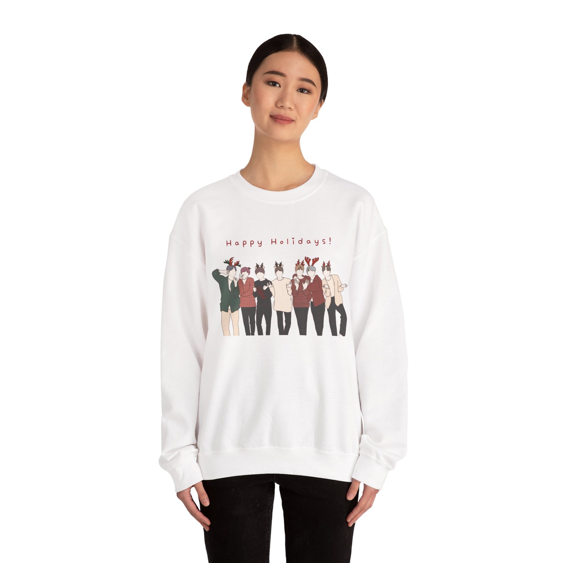 Kpop Christmas Sweatshirt – Festive Holiday Pullover for Korean Pop Fans and Seasonal Gift Lovers