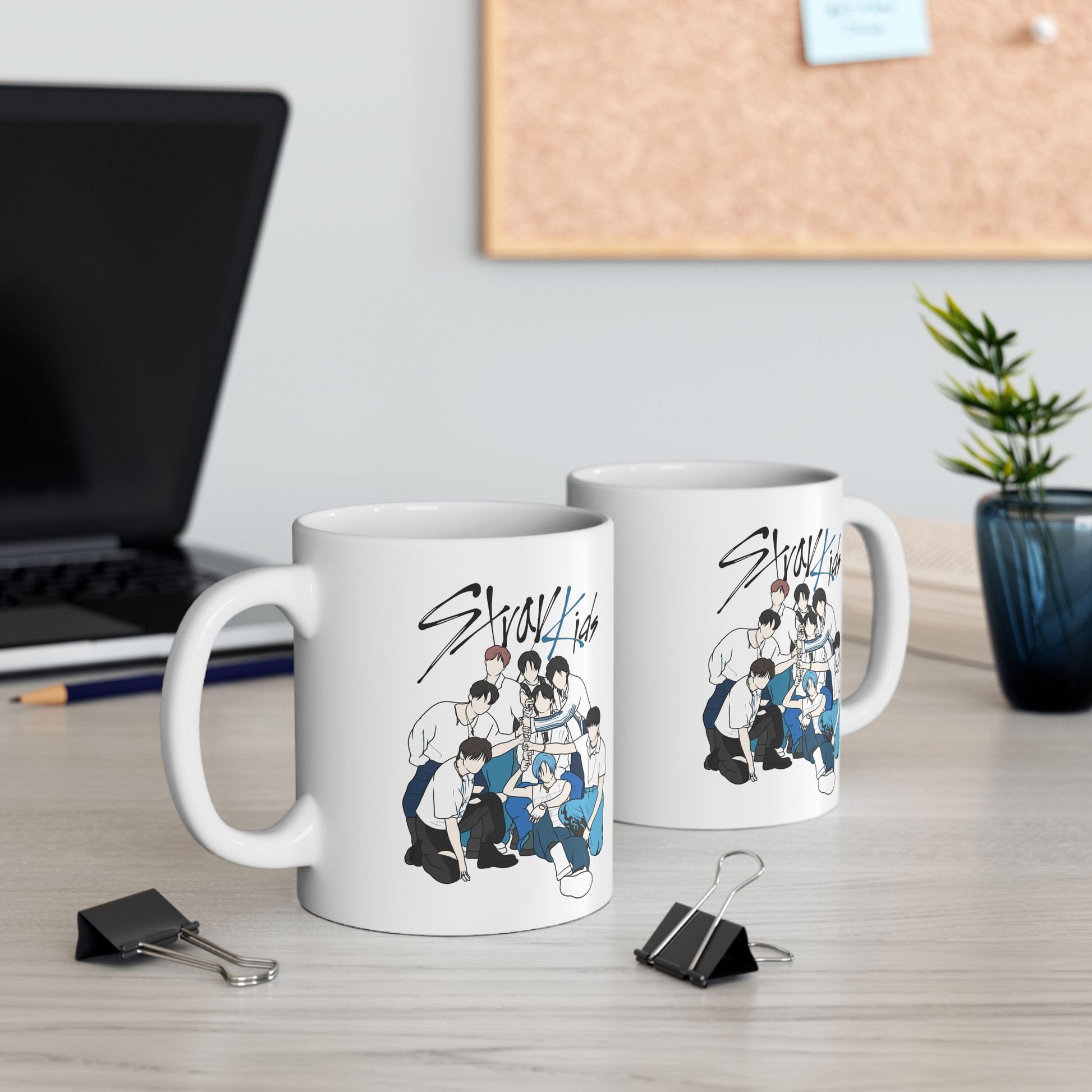 Stray Kids Accent Mug – Fanart Kpop Gift in 11oz or 15oz Sizes