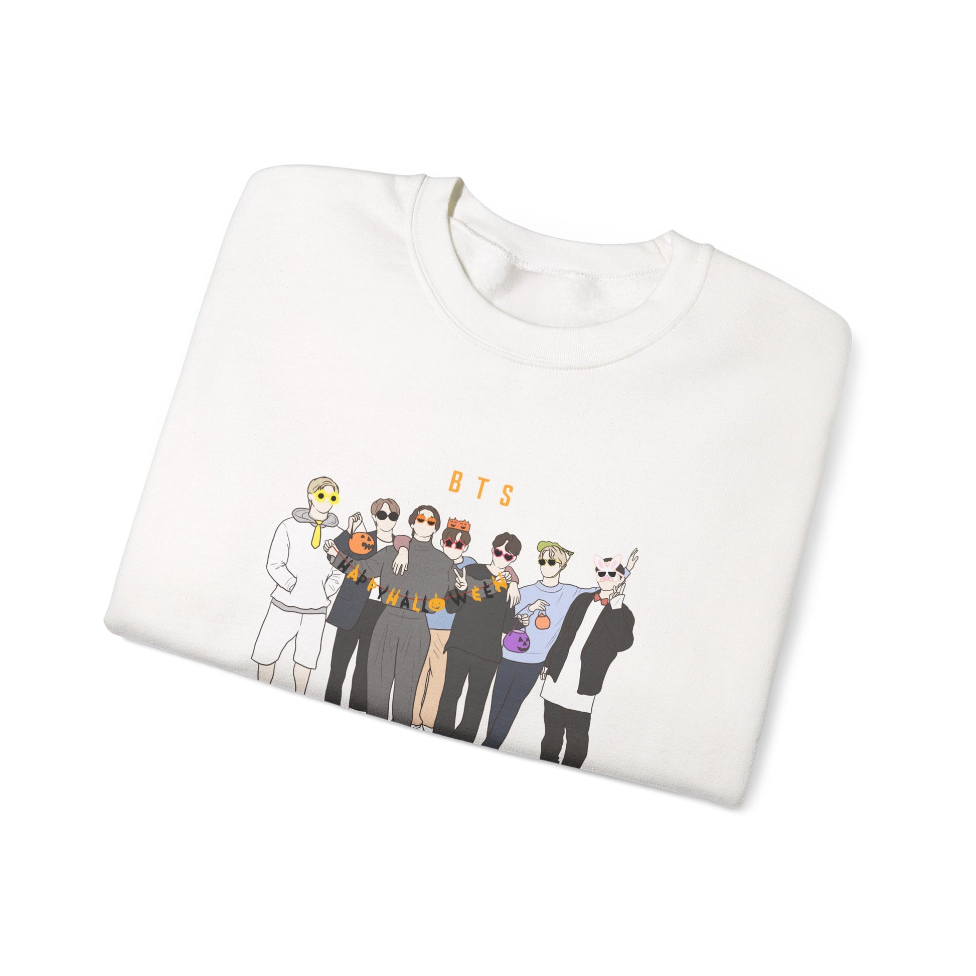 Kpop Halloween Sweatshirt – Spooky Season Crewneck for ARMY and Bangtan-Inspired Fans