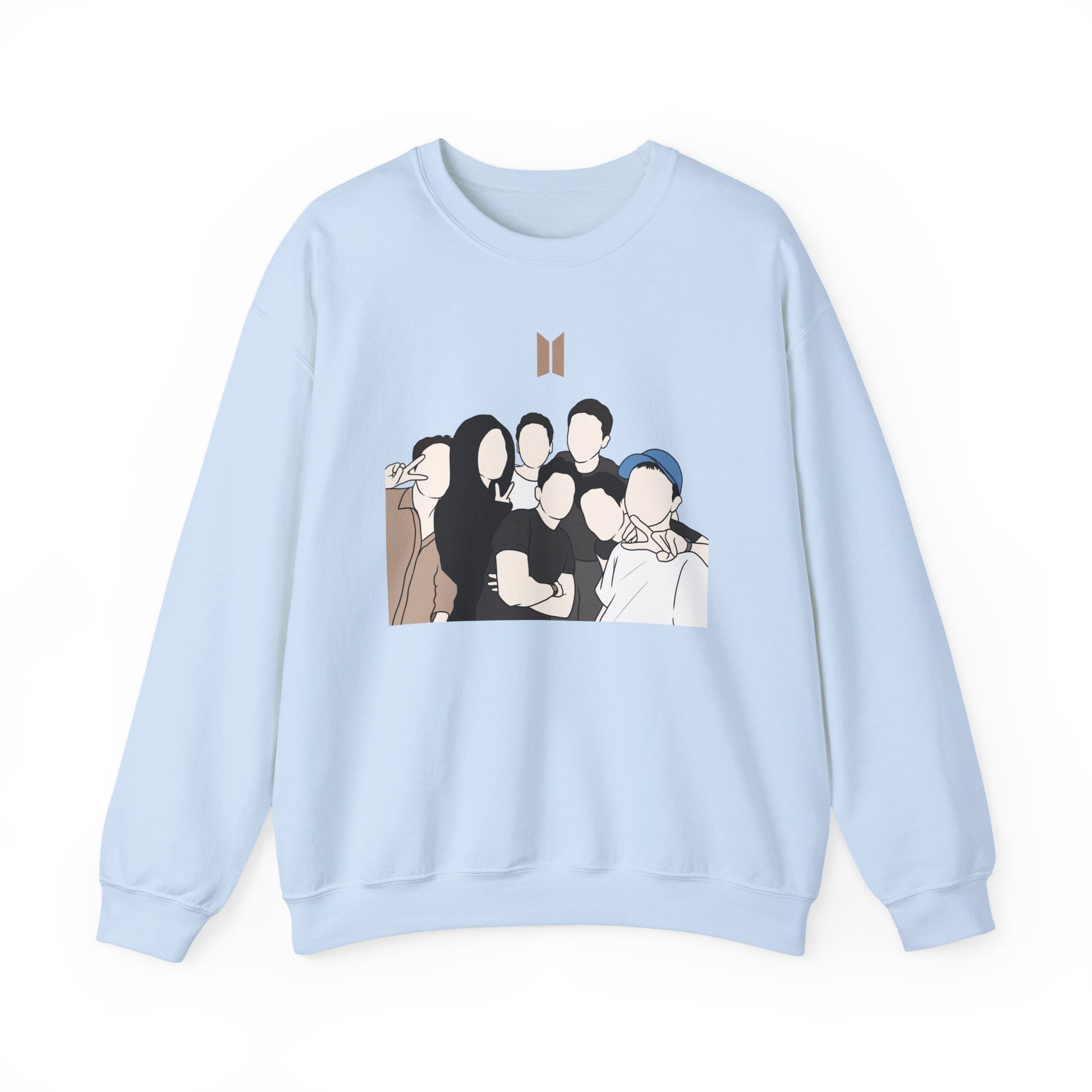 Kpop Logo-Inspired Sweatshirt – Unisex Pullover for Korean Pop Fans and Stylish Merch Lovers