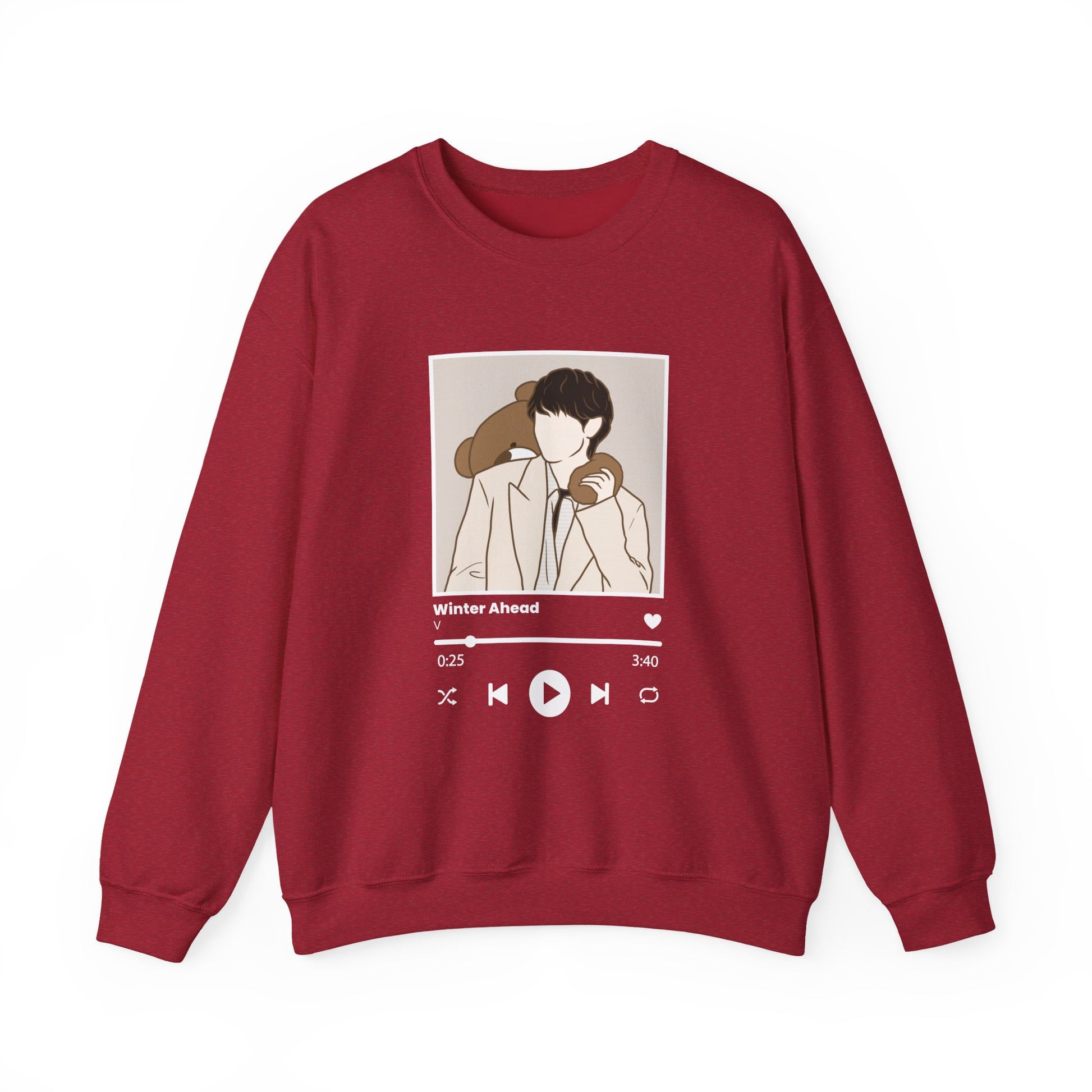 V ‘Winter Ahead’ Kpop Sweatshirt – Serene Crewneck for ARMY and Bangtan Style Fans