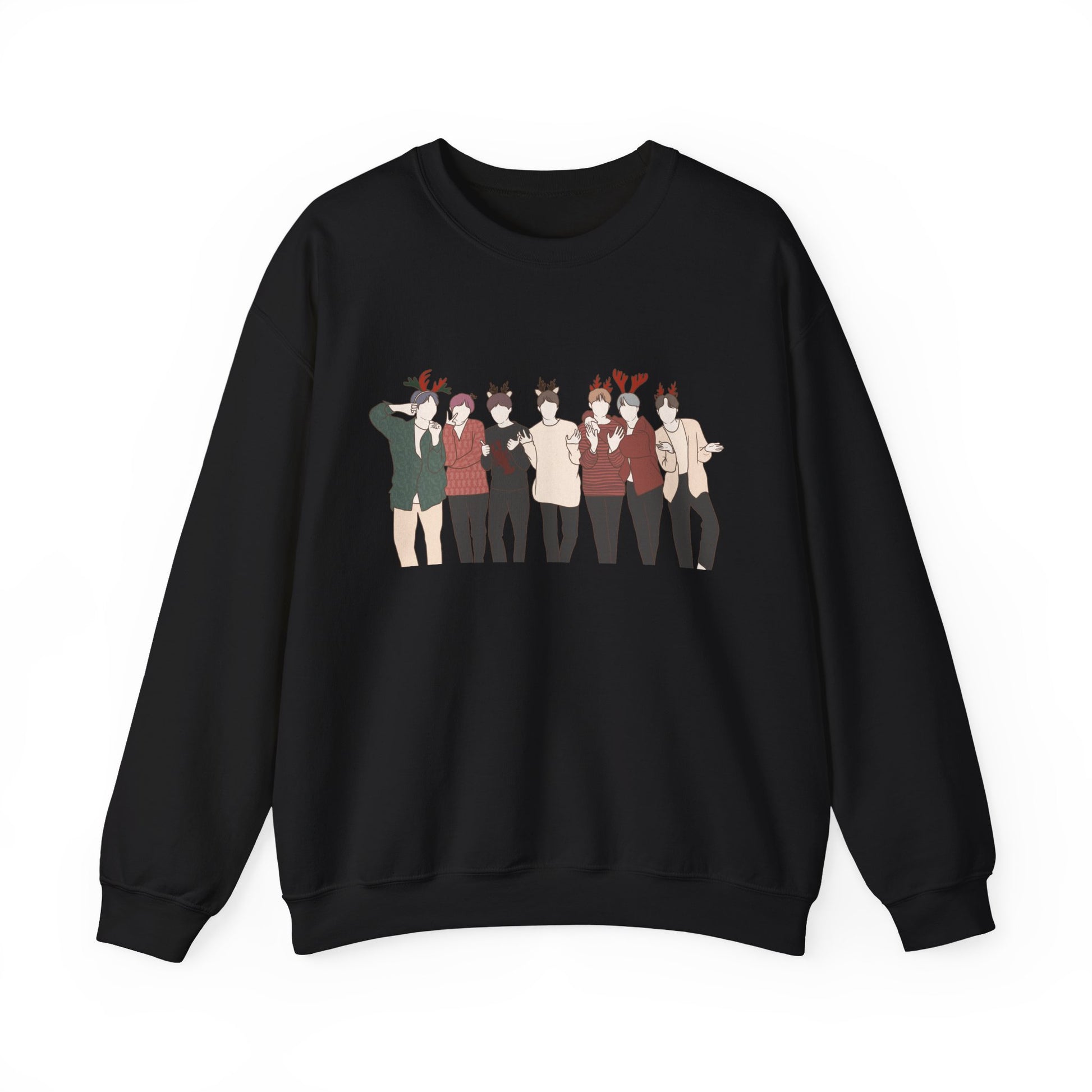 Kpop Holiday Sweatshirt – Festive Christmas Crewneck for ARMY and Korean Music Lovers