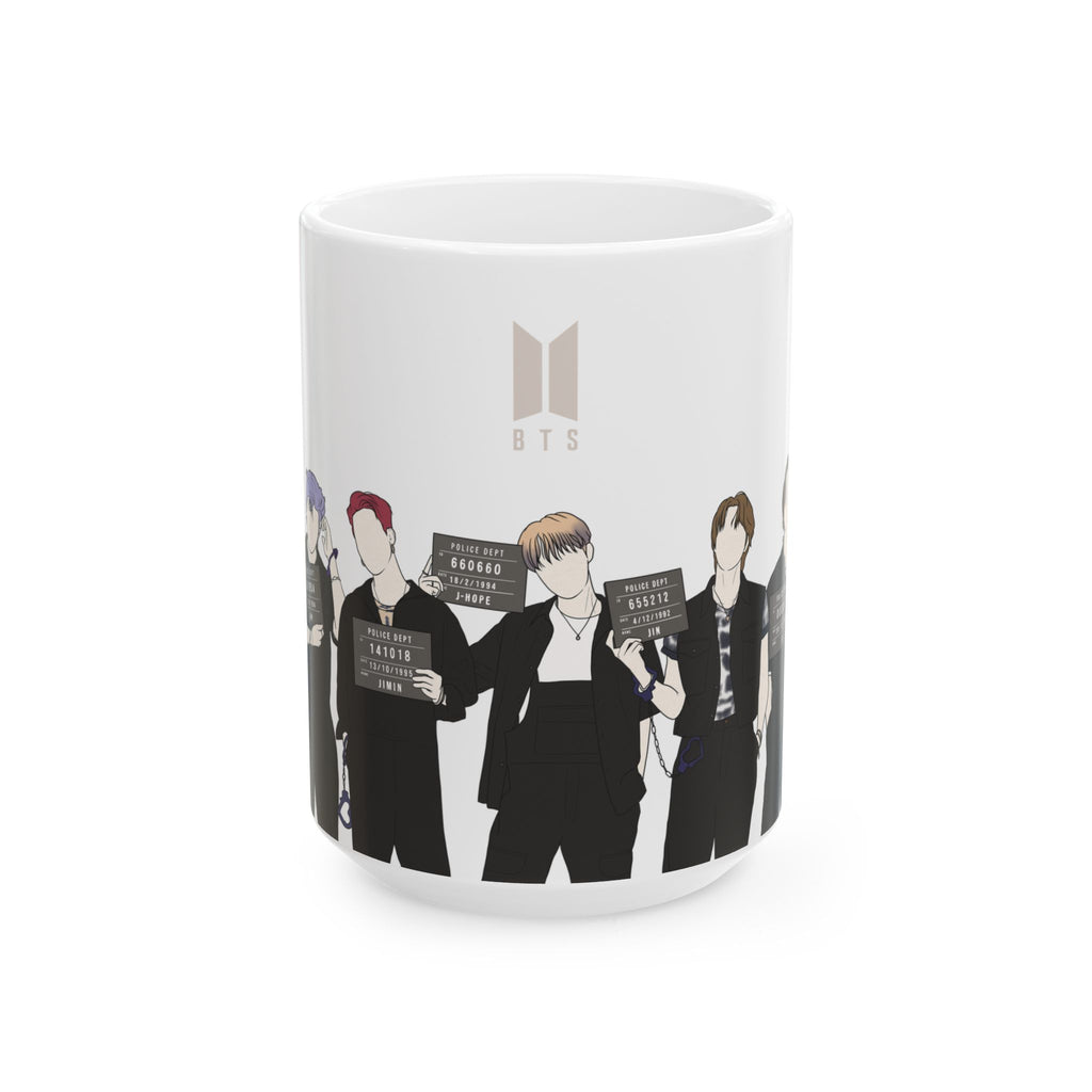 Butter Mugshot-Inspired Kpop Mug – Minimal Gift for Stylish ARMY Vibes