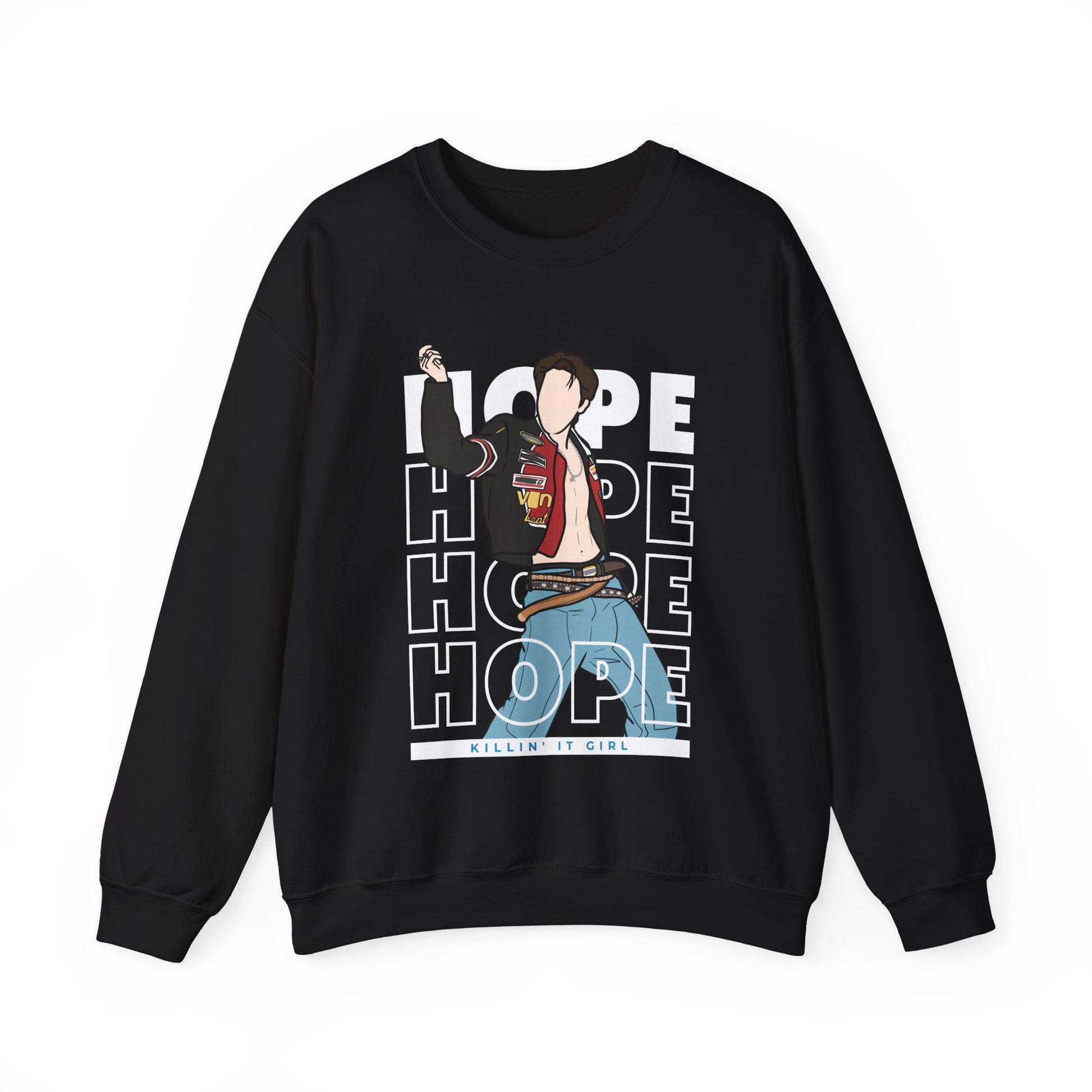 Killin' It Girl Kpop Sweatshirt – Unisex Crewneck for ARMY with J-Hope Energy