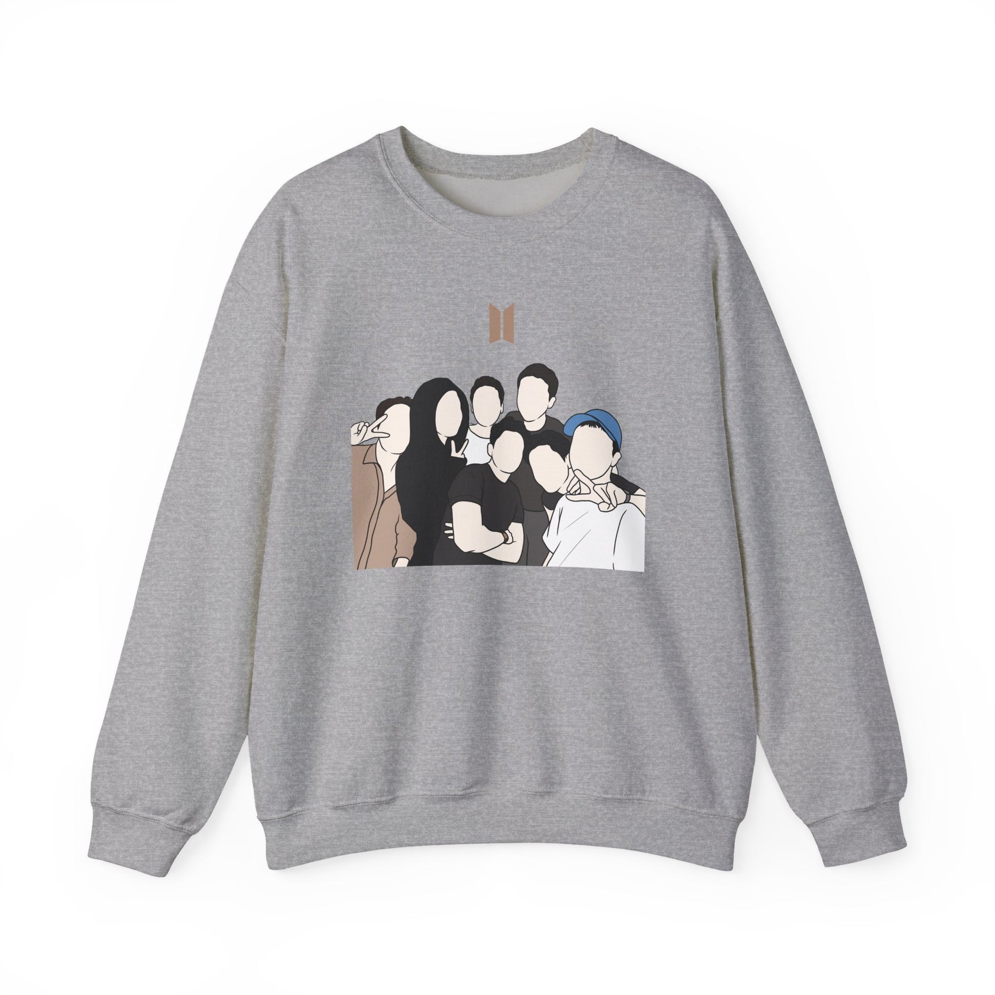 Kpop Logo-Inspired Sweatshirt – Unisex Pullover for Korean Pop Fans and Stylish Merch Lovers