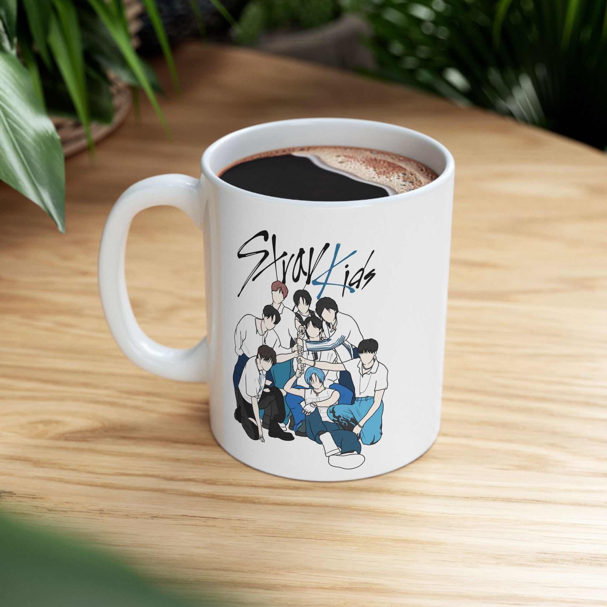 Stray Kids Accent Mug – Fanart Kpop Gift in 11oz or 15oz Sizes