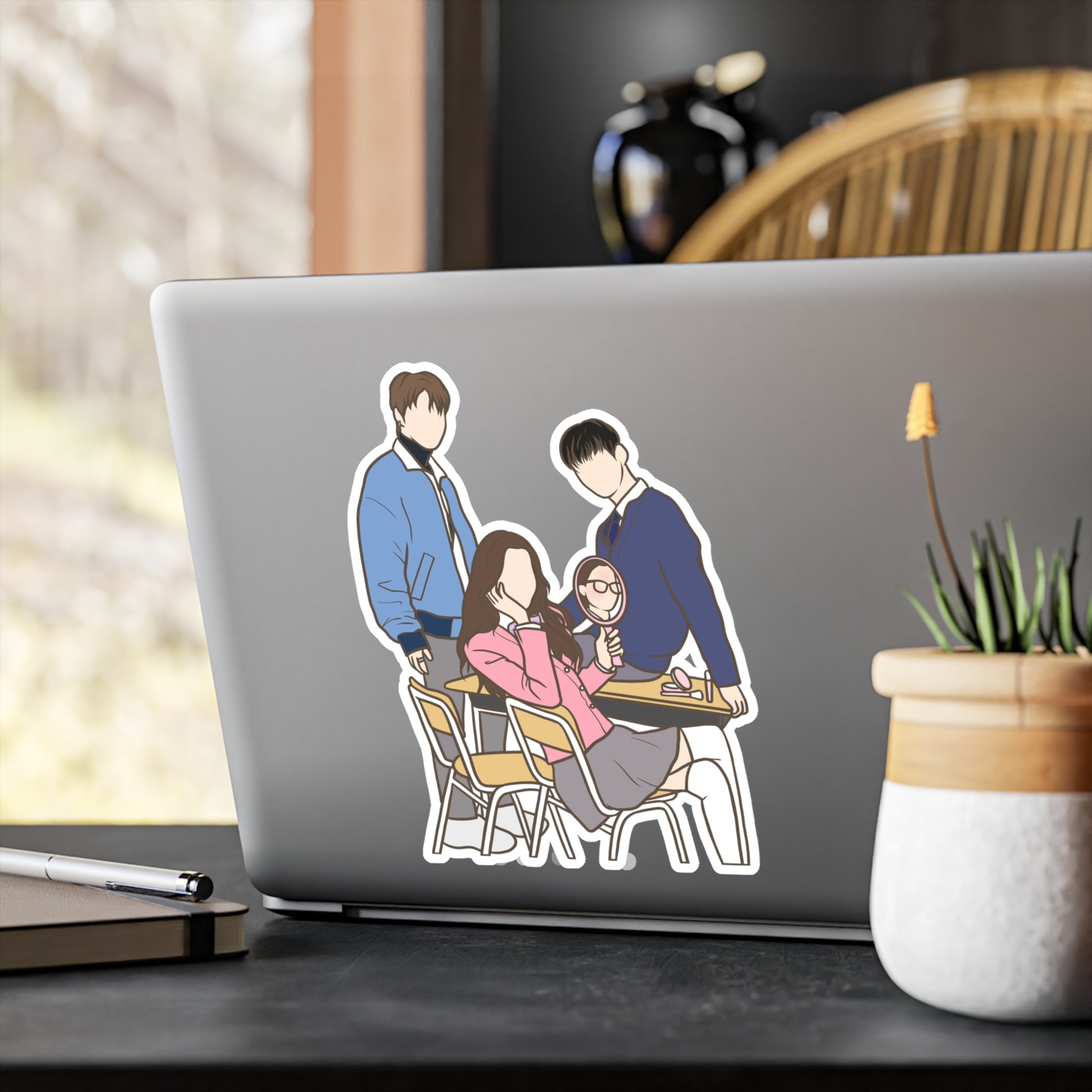 True Beauty Kdrama Sticker – Kiss-Cut Fanart for Teen Romance and Kdrama Fans