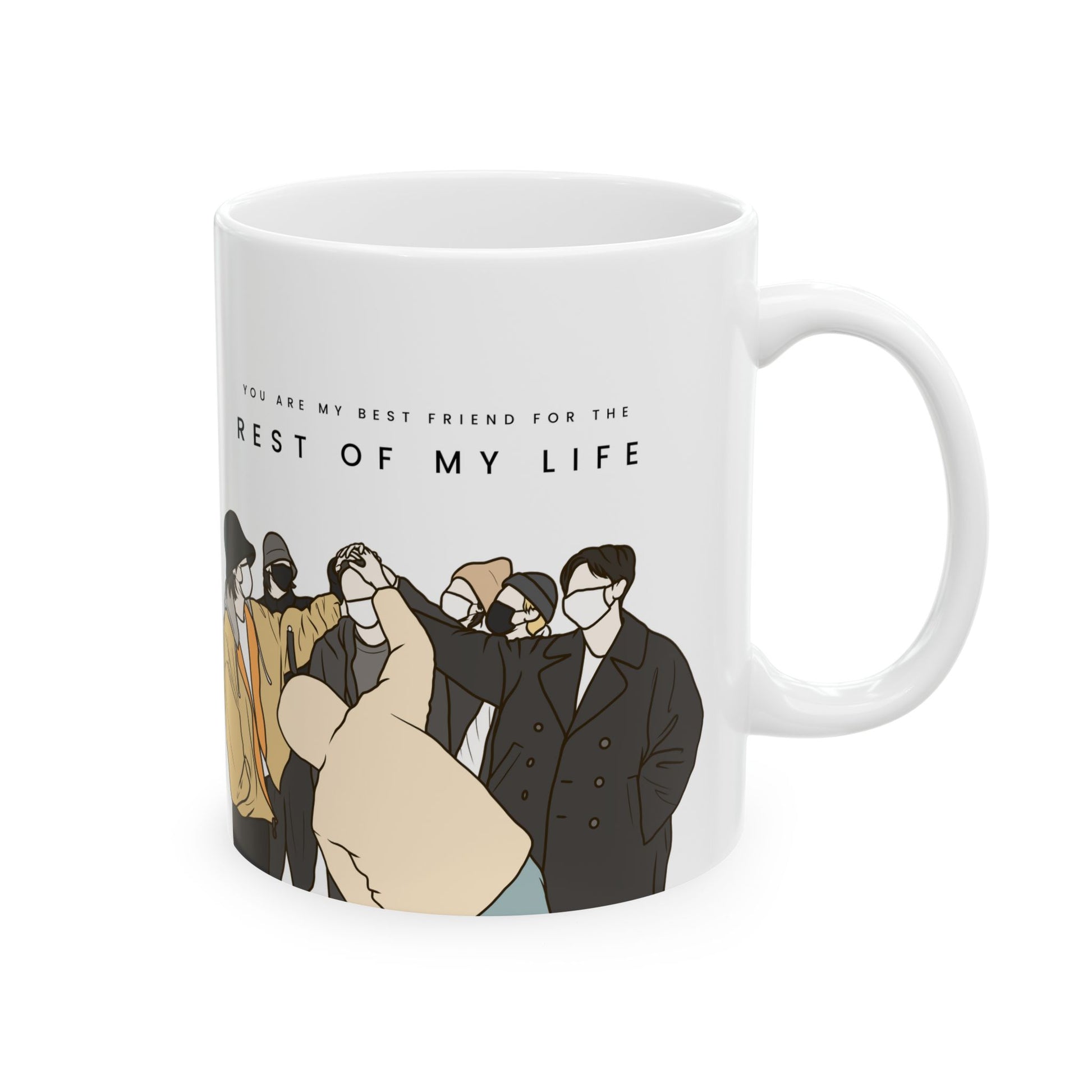 Rest of My Life Kpop Mug – Minimal Accent Gift for Fans with Soft Vibes