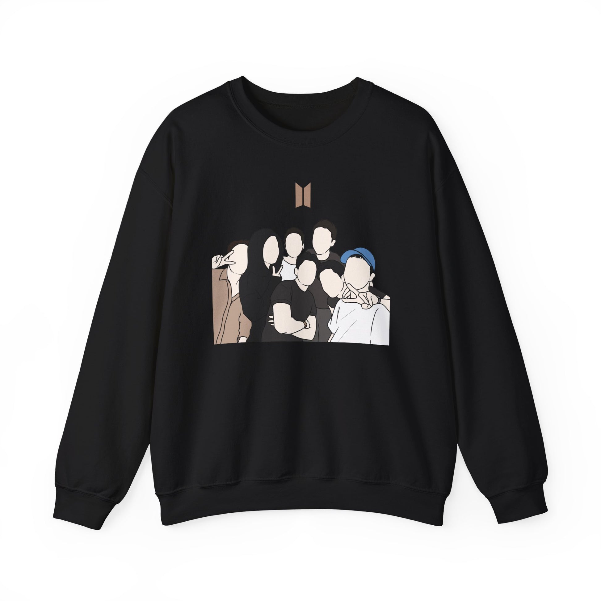 Kpop Logo-Inspired Sweatshirt – Unisex Pullover for Korean Pop Fans and Stylish Merch Lovers