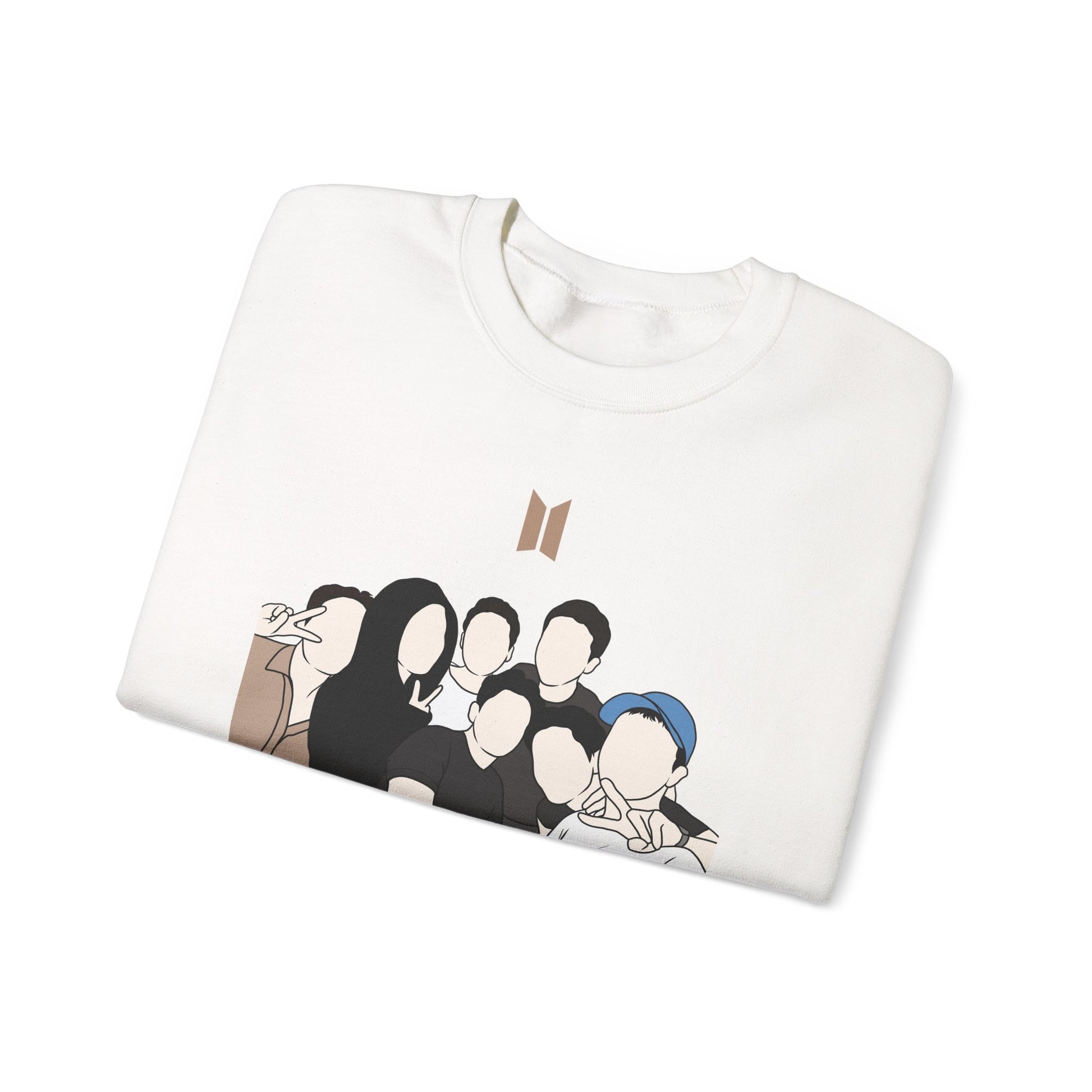 Kpop Logo-Inspired Sweatshirt – Unisex Pullover for Korean Pop Fans and Stylish Merch Lovers