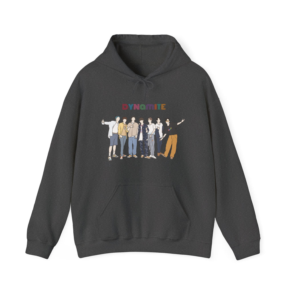 Dynamite-Inspired Kpop Hoodie – Retro Vibe Hooded Sweatshirt for ARMY and Korean Pop Fans