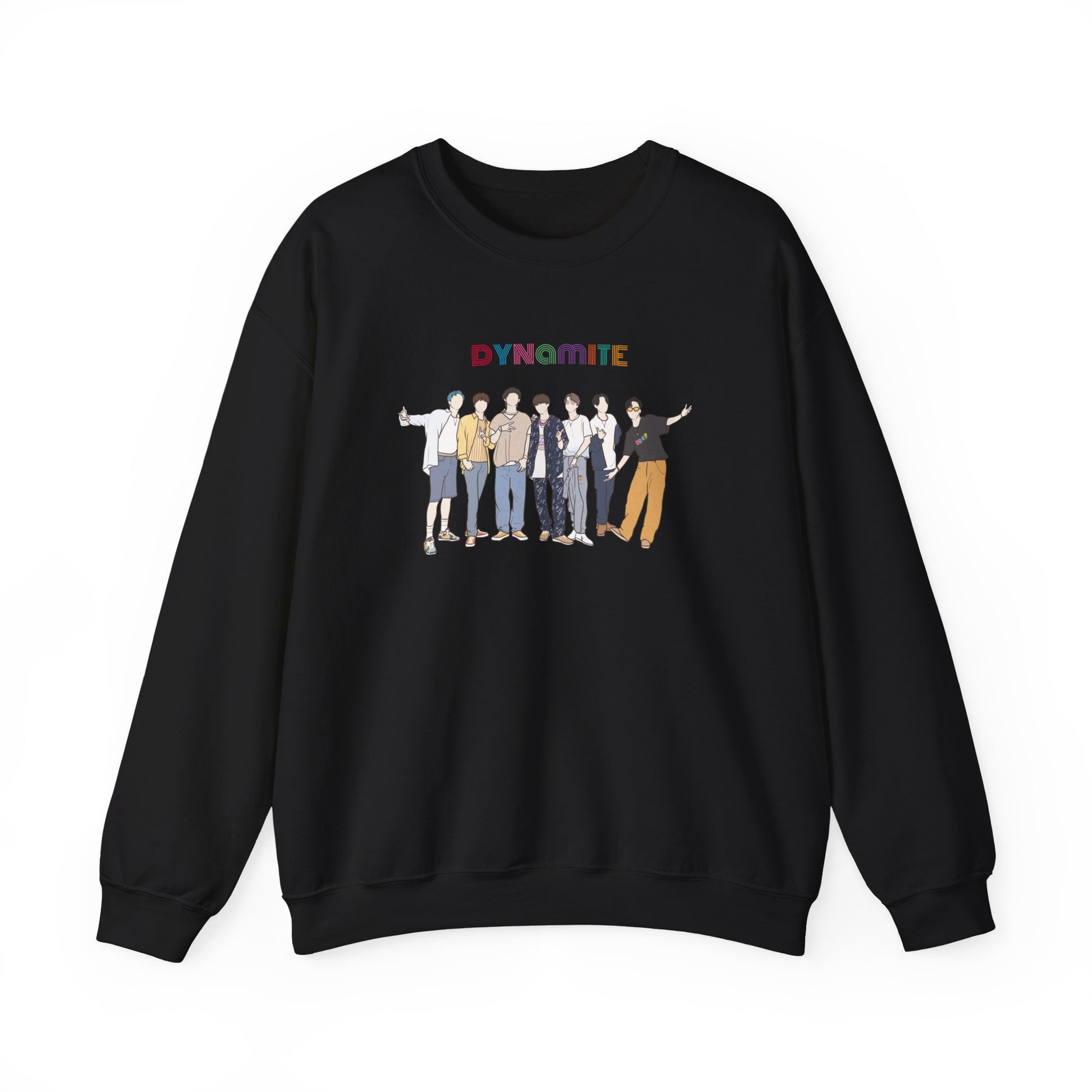 Dynamite-Inspired Kpop Sweatshirt – Retro Style Unisex Crewneck for ARMY and Korean Pop Fans