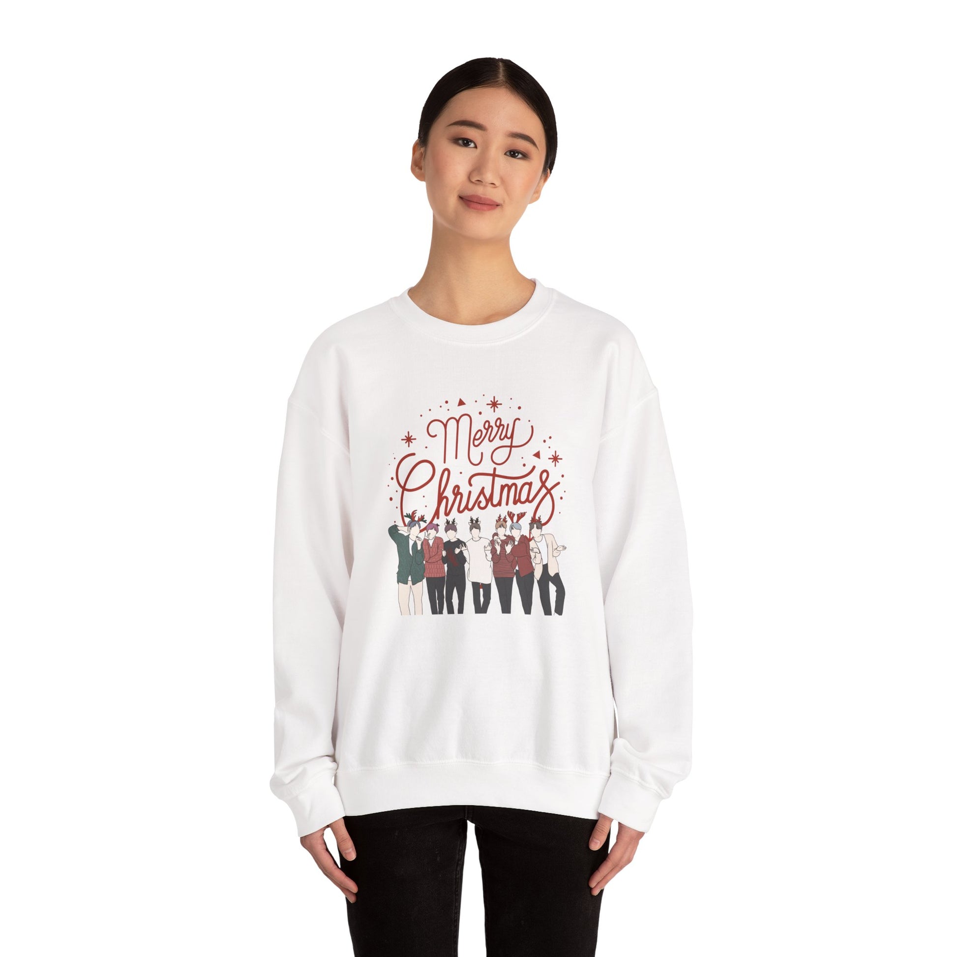 Kpop Christmas Sweatshirt – Holiday Season Pullover for Korean Pop Fans and Festive Gift Lover