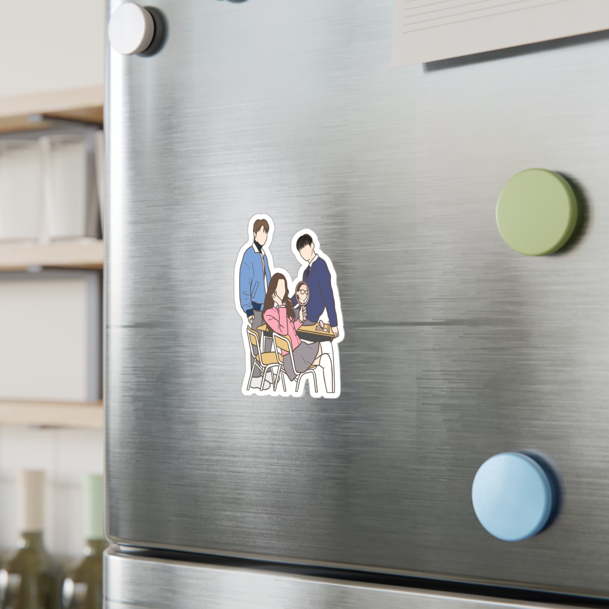 True Beauty Kdrama Sticker – Kiss-Cut Fanart for Teen Romance and Kdrama Fans