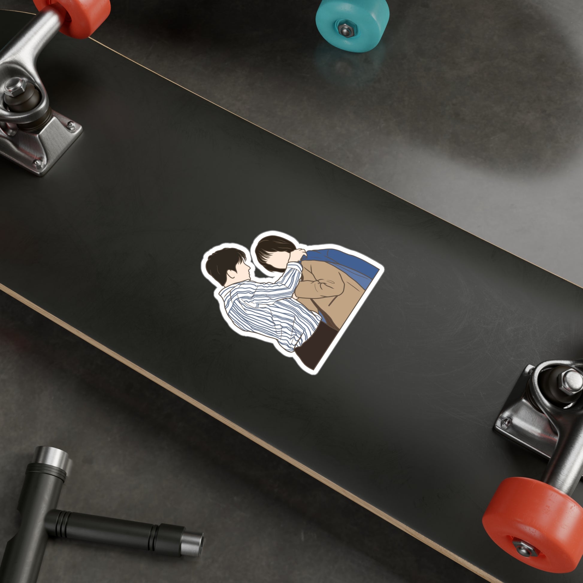 Extraordinary Attorney Woo Couple Sticker – Kiss-Cut Fanart for Romantic Kdrama Fans